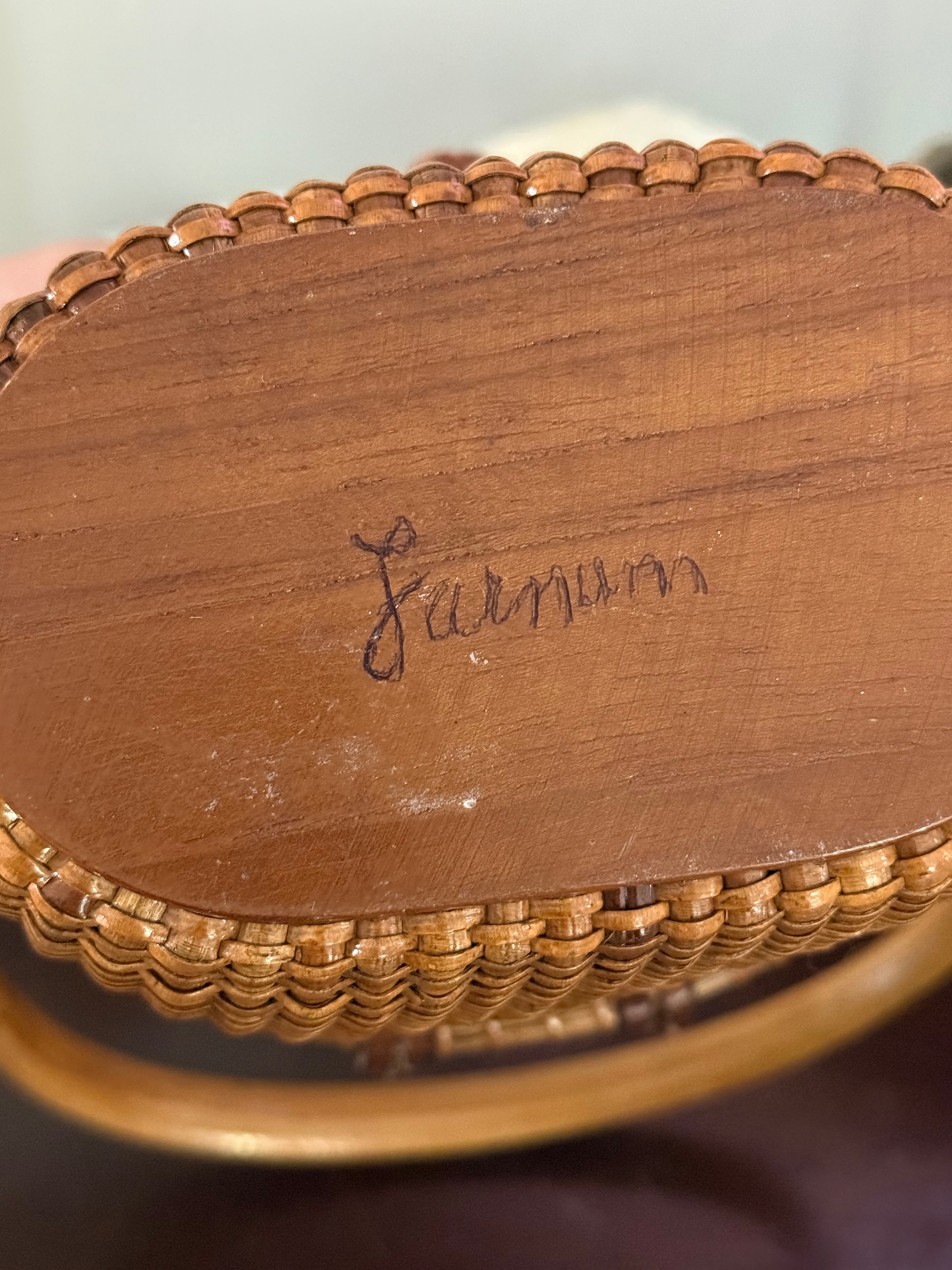 Vintage Farnum Nantucket Basket Purse