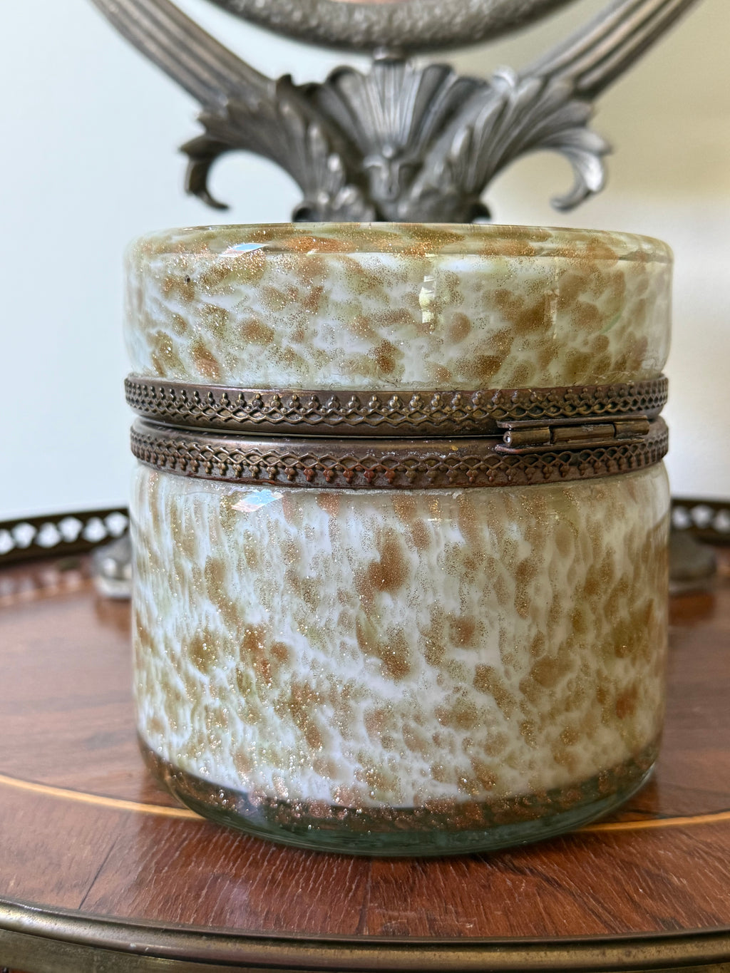 Mid-Century Murano Aventurine Casket Box