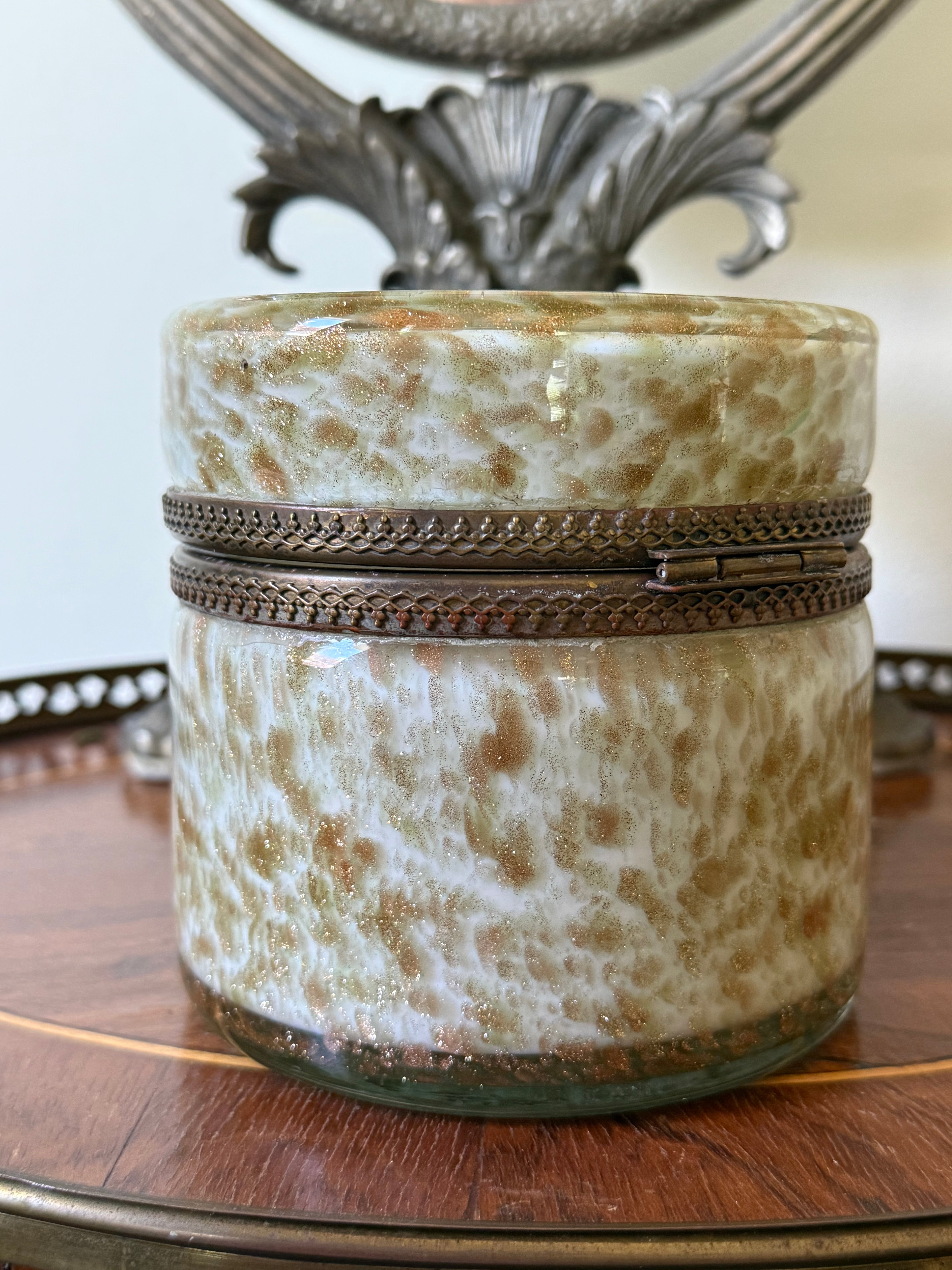 Mid-Century Murano Aventurine Casket Box
