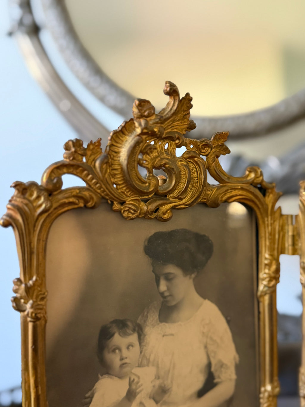 Antique Double Ormolu Frame