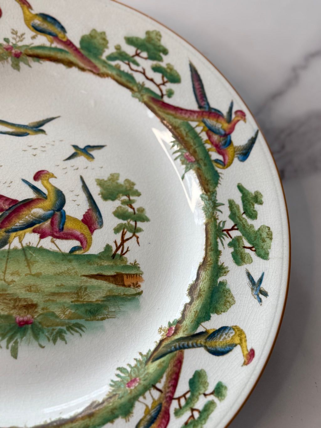 Wedgwood Blue Pheasant Plate
