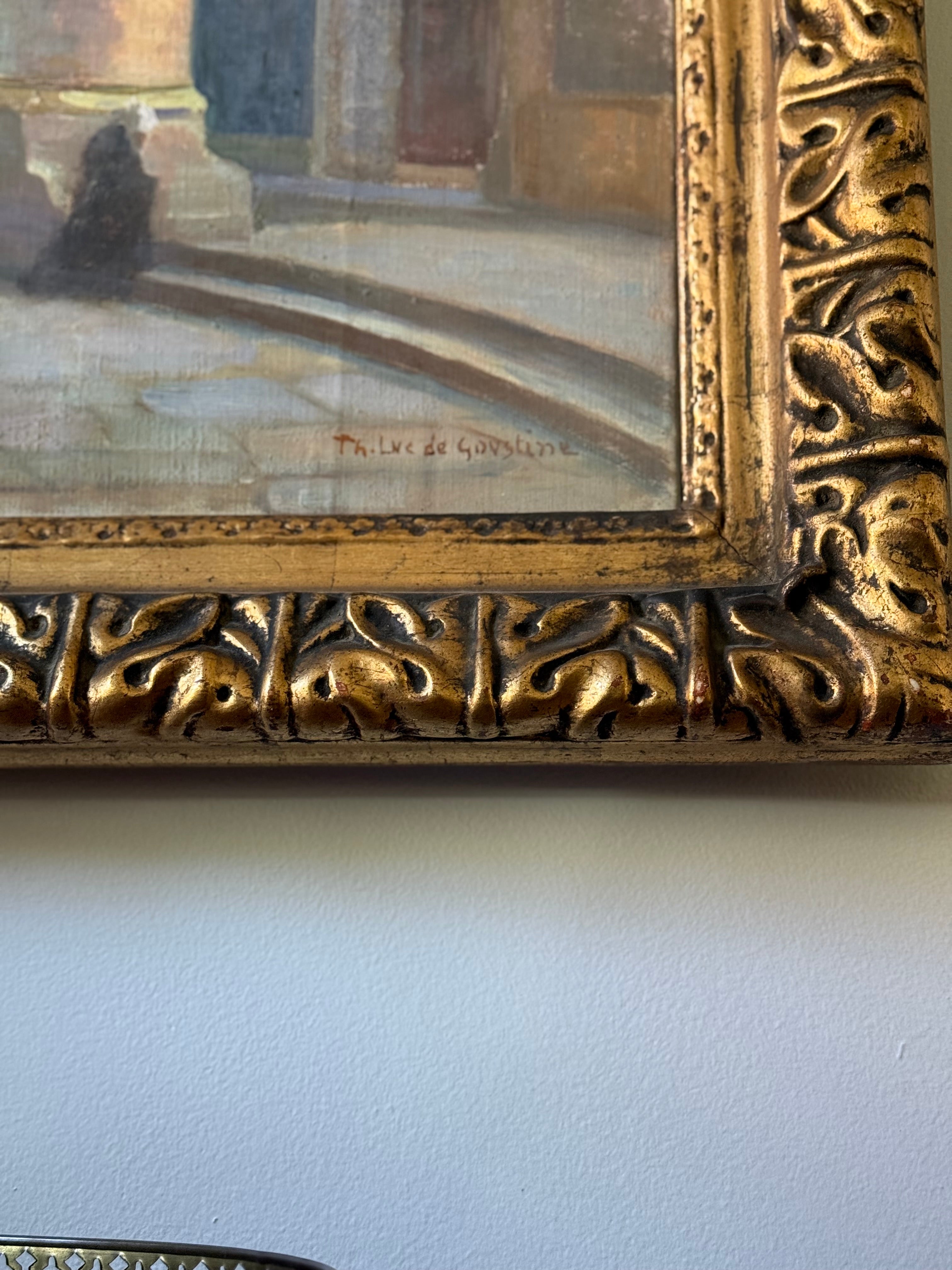 Antique Cathedral Interior Painting