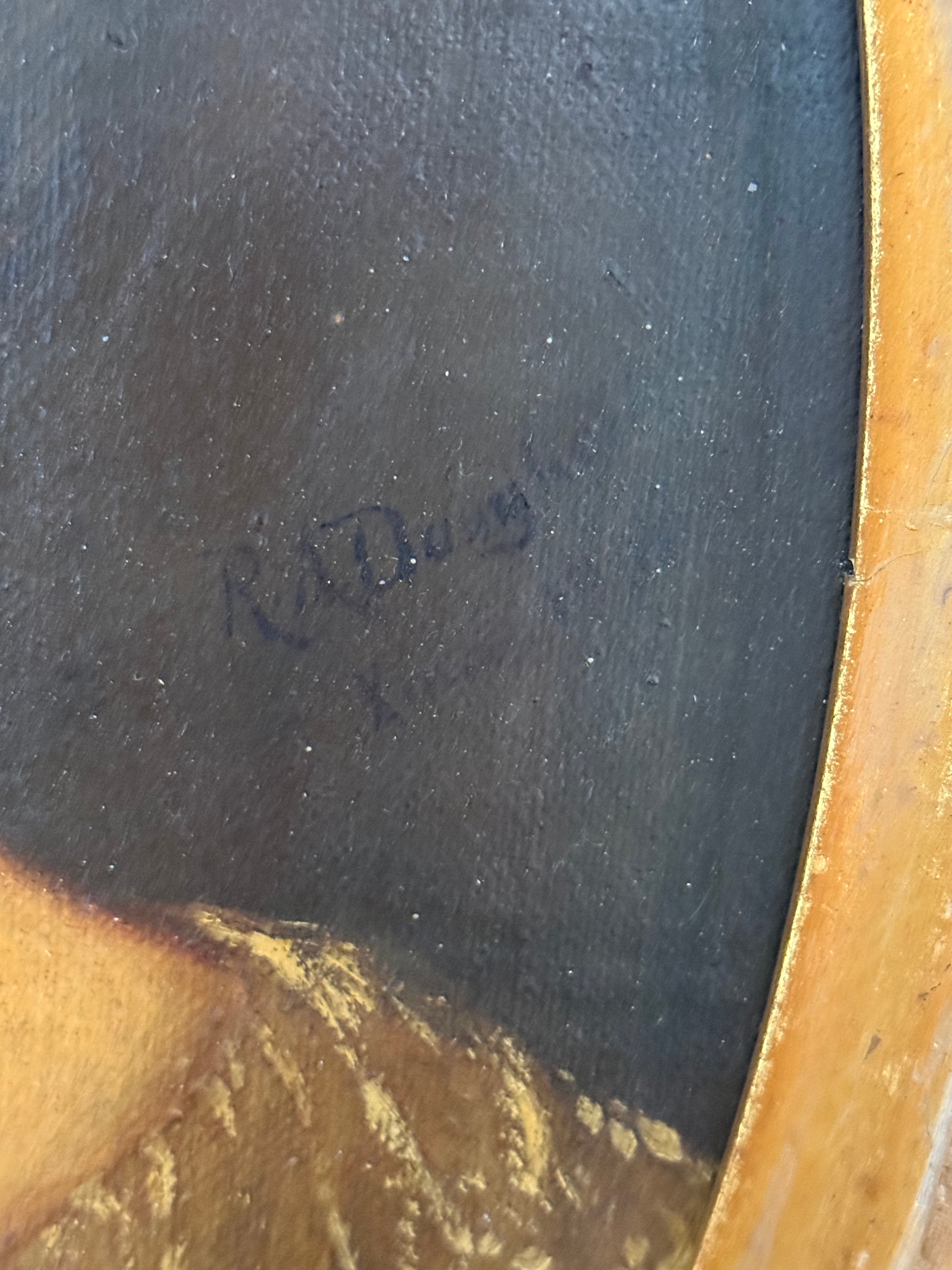 Antique Oval Portrait of a Lady