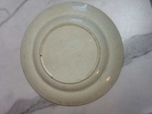 Antique Asiatic Pheasant Blue Staffordshire Transferware Plate