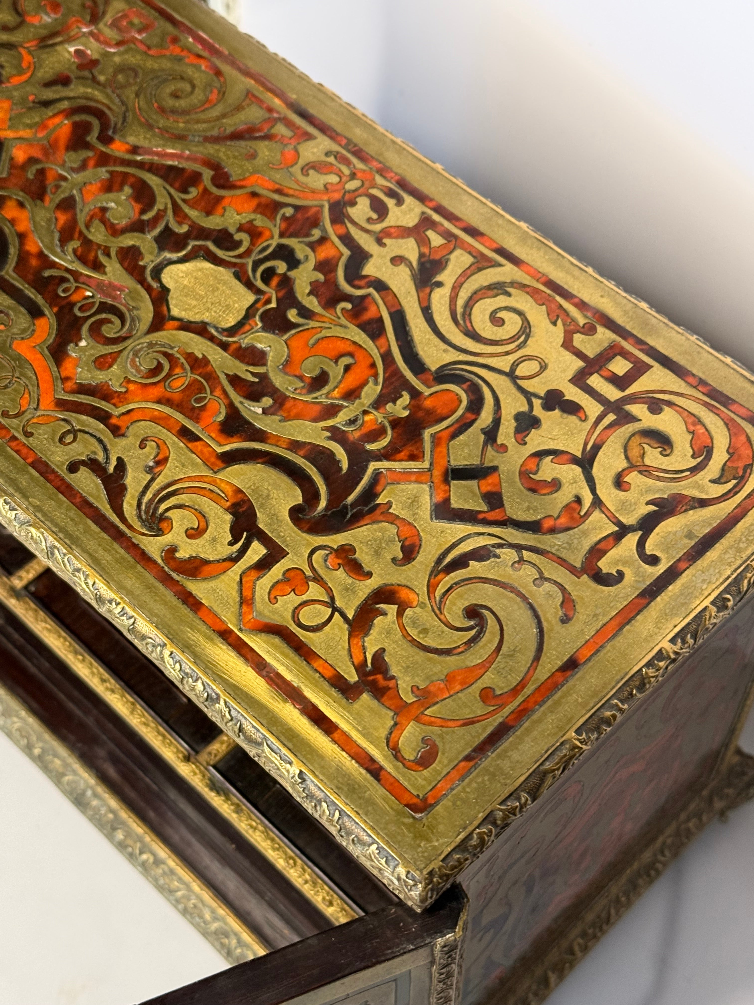 Antique Boulle Napoleon III Marquetry Box