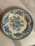 Antique Asiatic Pheasant Blue Staffordshire Transferware Plate