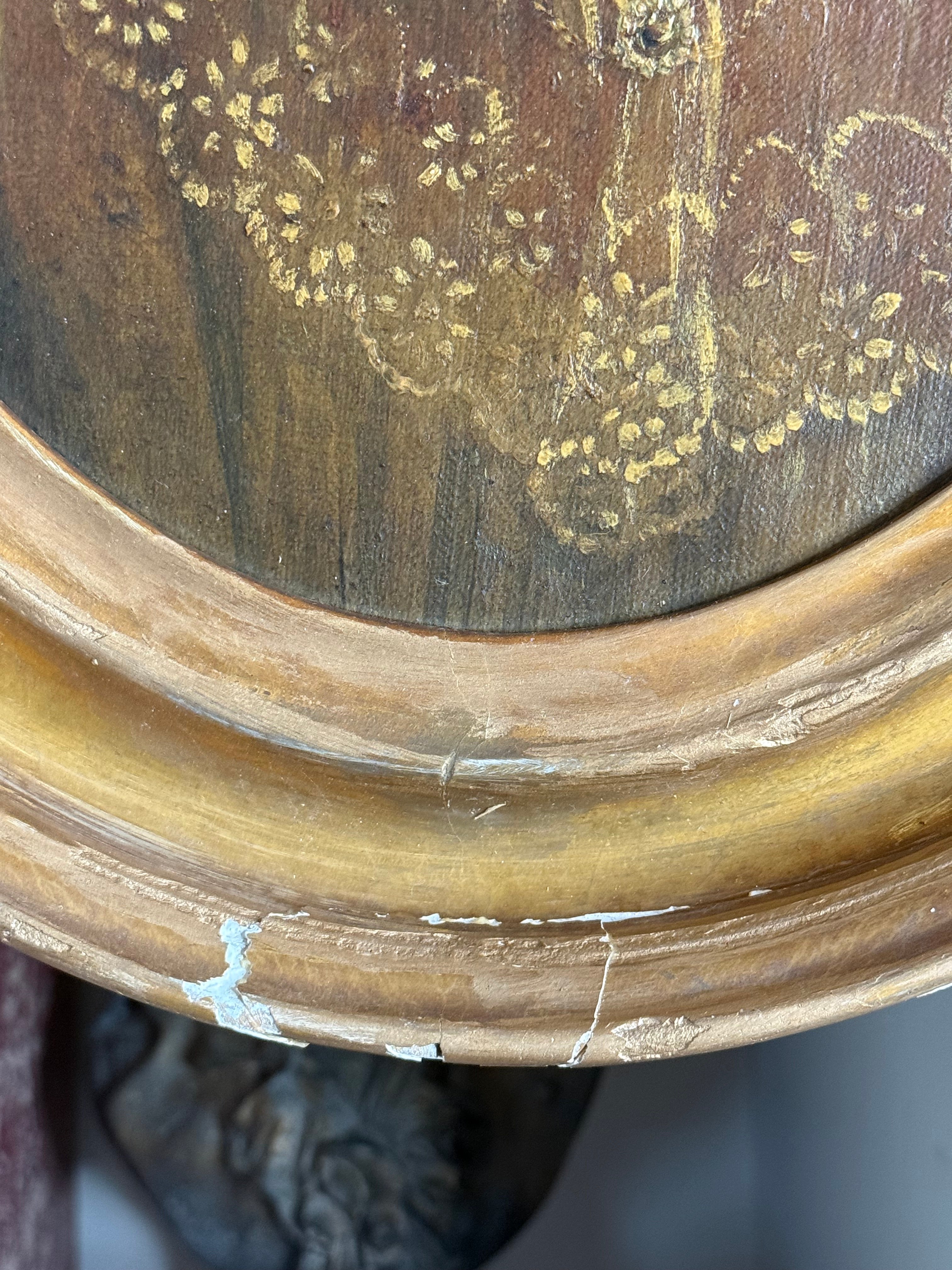 Antique Oval Portrait of a Lady