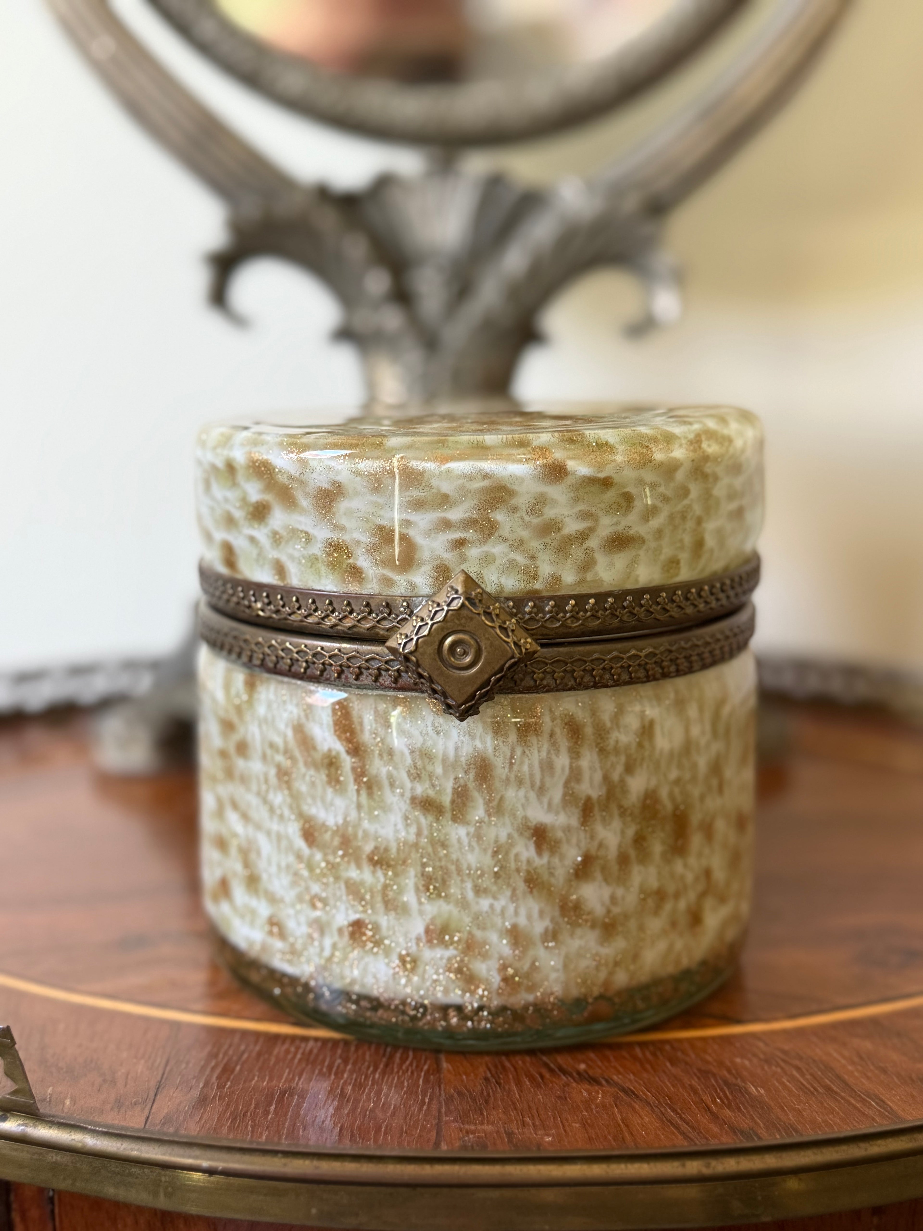 Mid-Century Murano Aventurine Casket Box