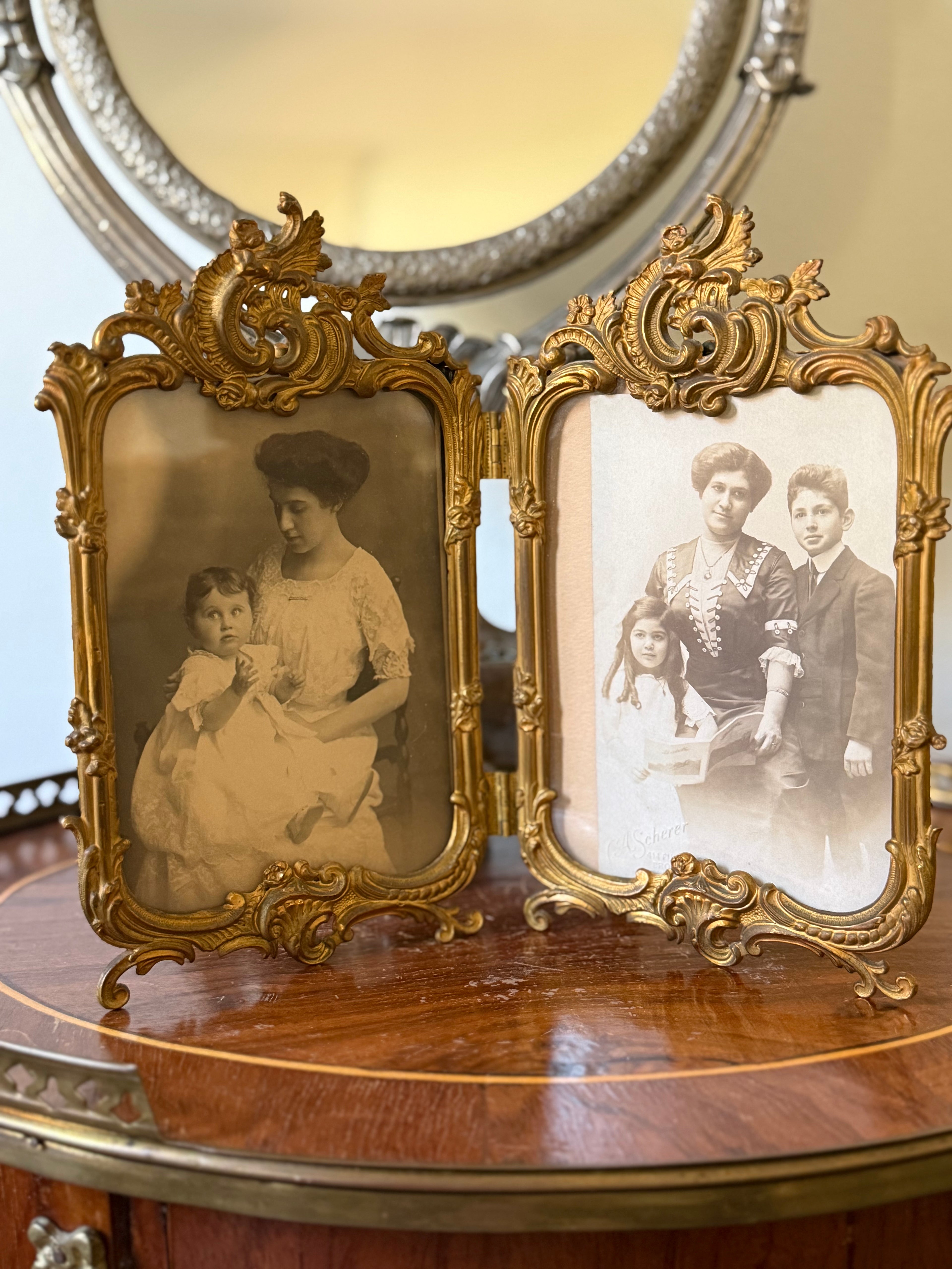 Antique Double Ormolu Frame