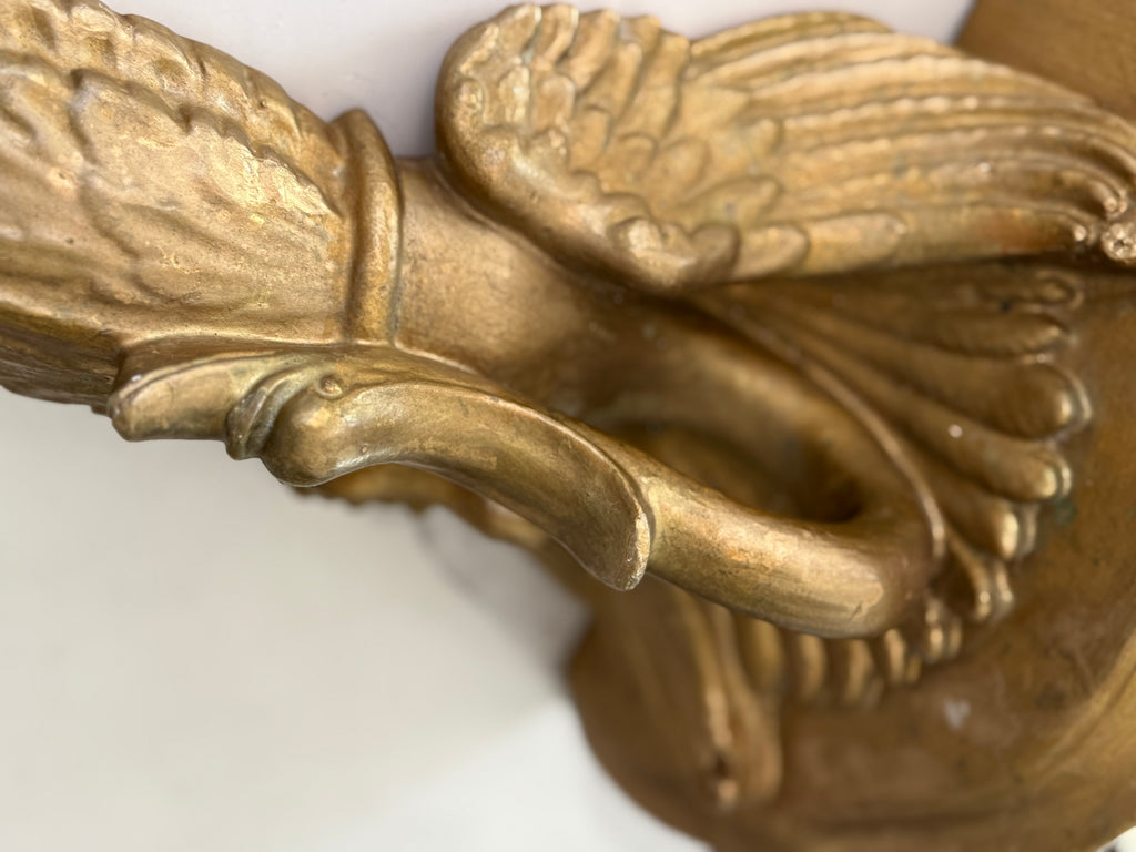 Vintage Gilt Swan Shelf