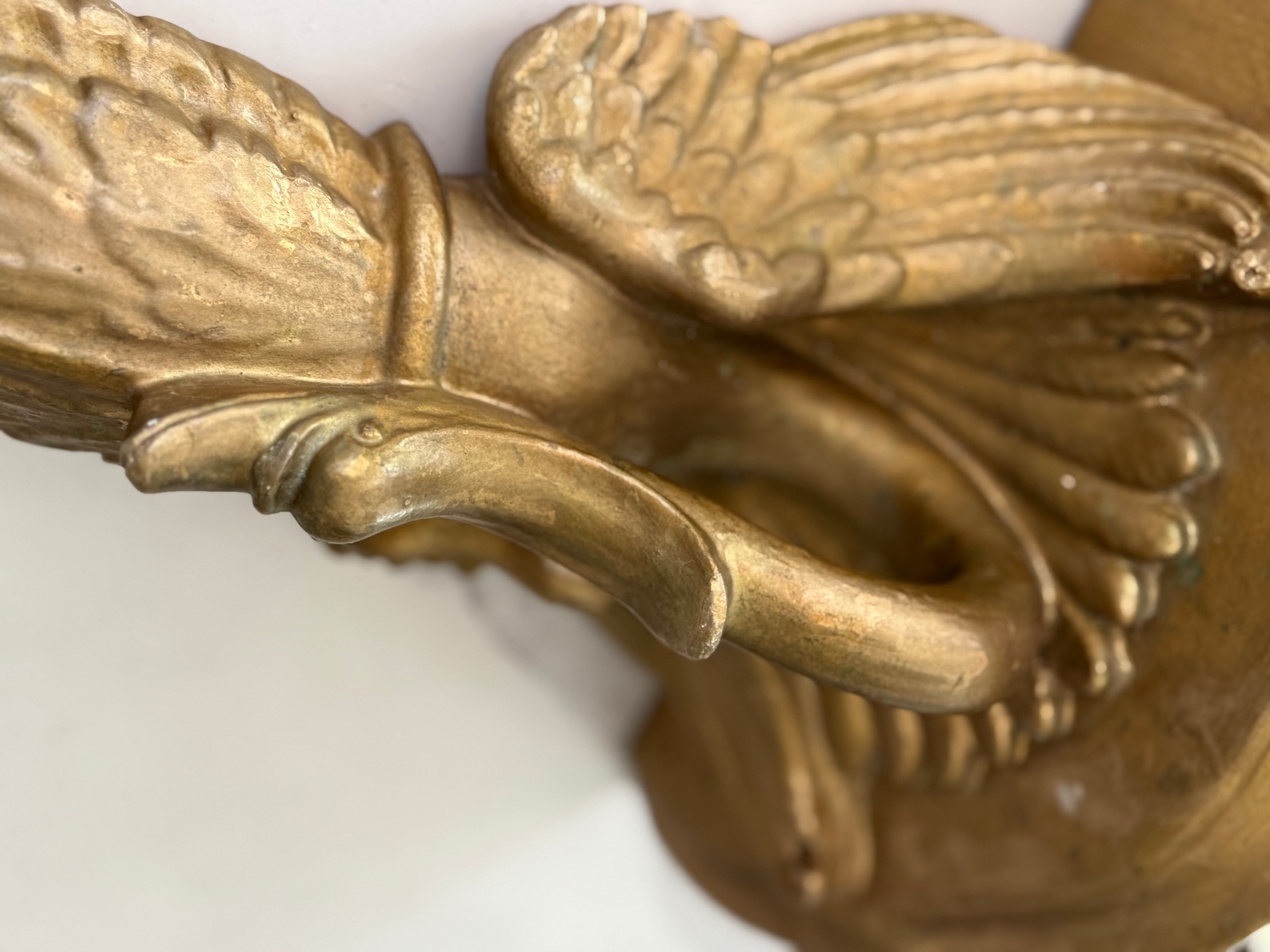 Vintage Gilt Swan Shelf