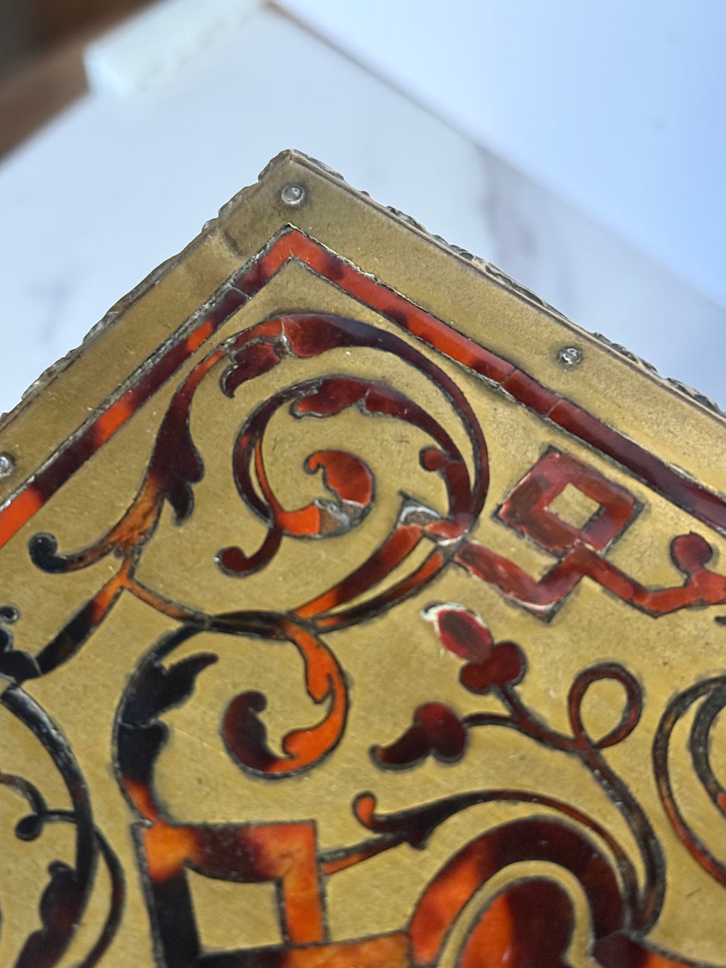 Antique Boulle Napoleon III Marquetry Box