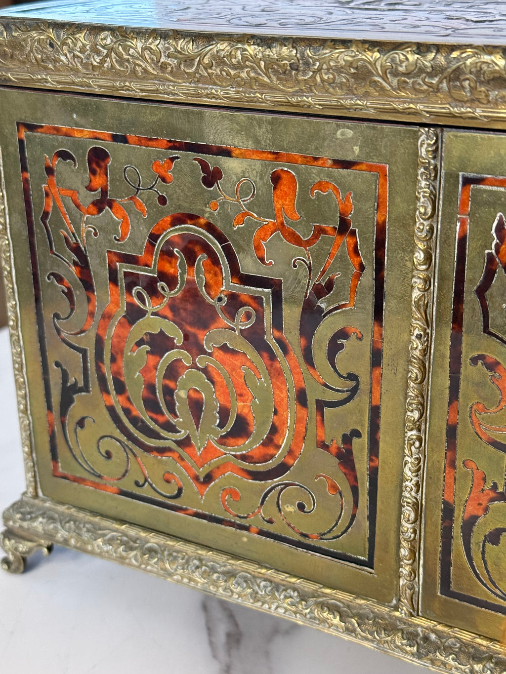 Antique Boulle Napoleon III Marquetry Box