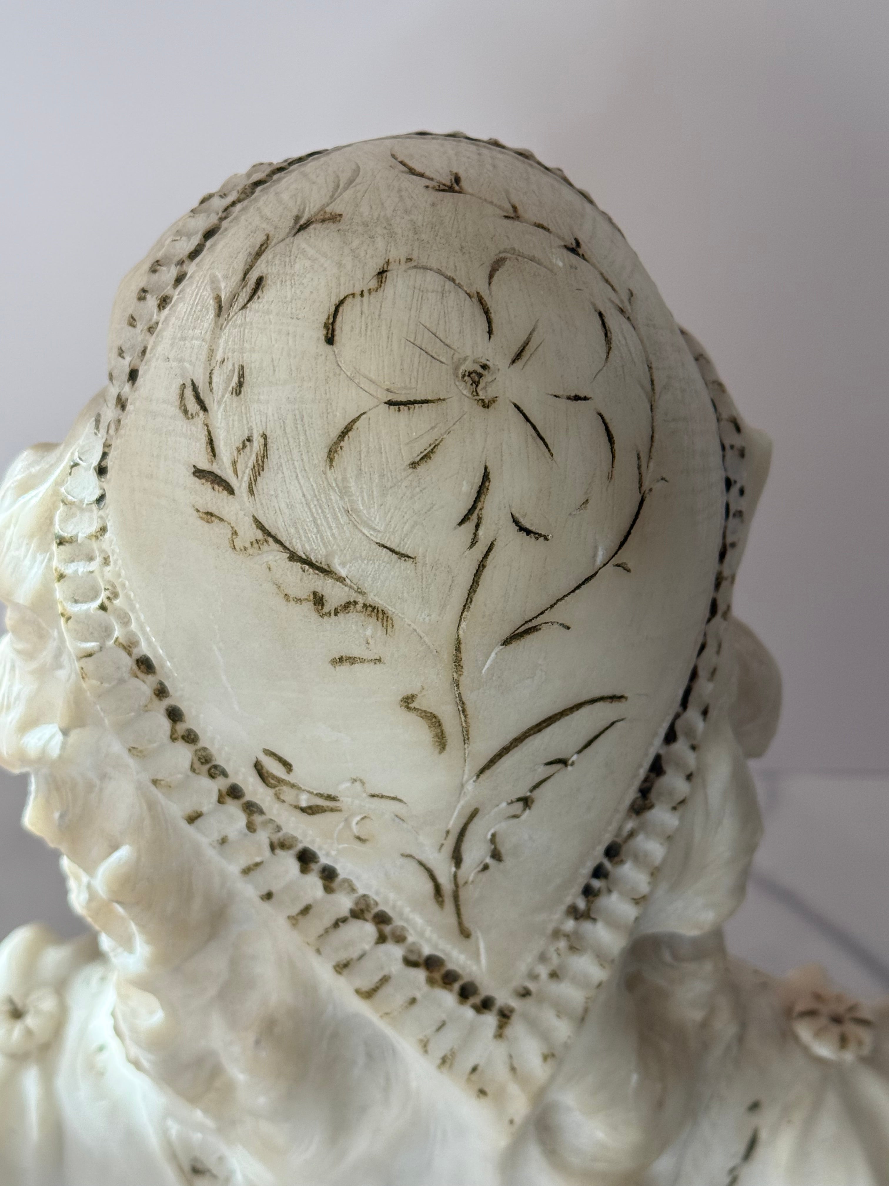 Art Nouveau Alabaster Bust