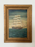 Vintage Painting of a Clipper Ship