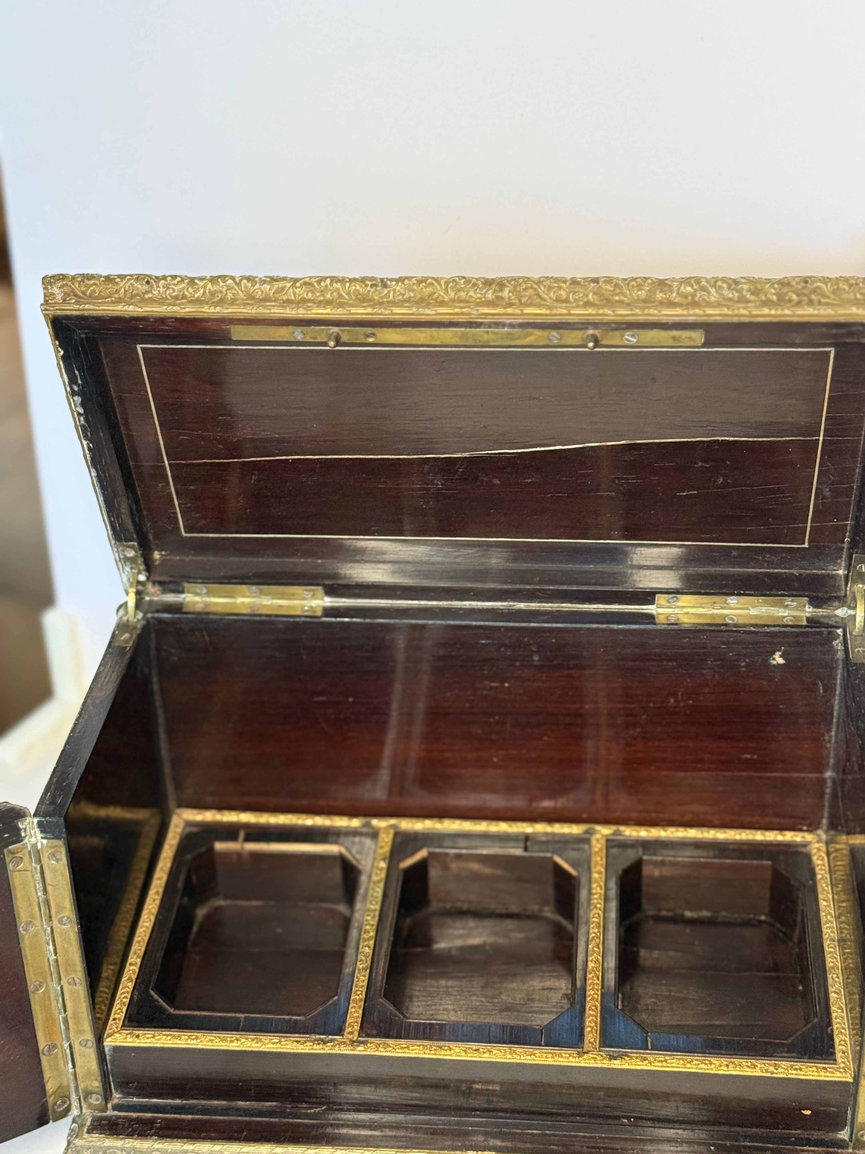 Antique Boulle Napoleon III Marquetry Box