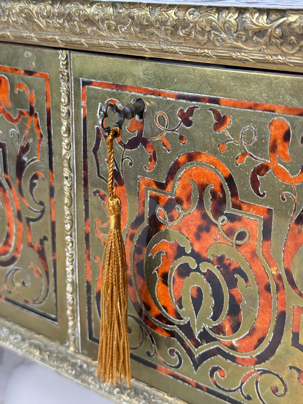 Antique Boulle Napoleon III Marquetry Box