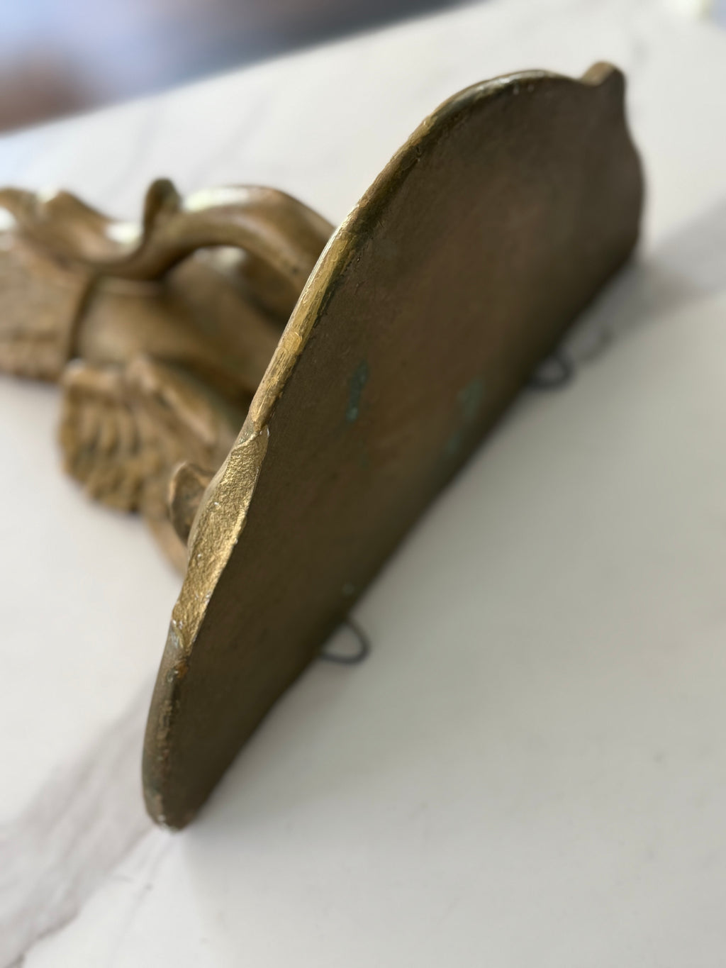 Vintage Gilt Swan Shelf