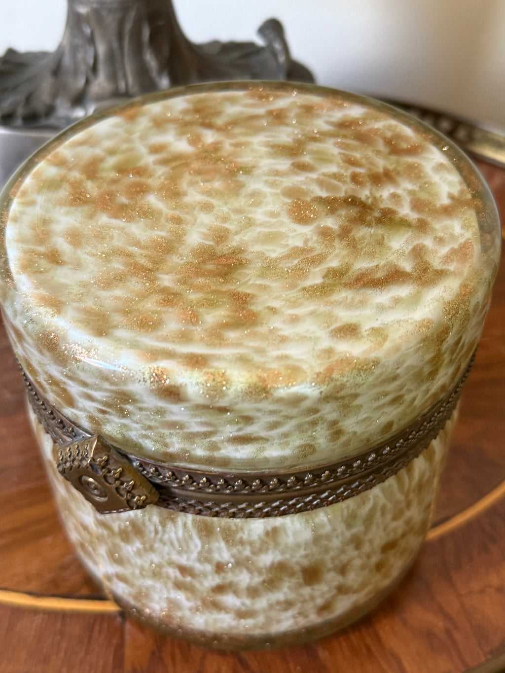Mid-Century Murano Aventurine Casket Box