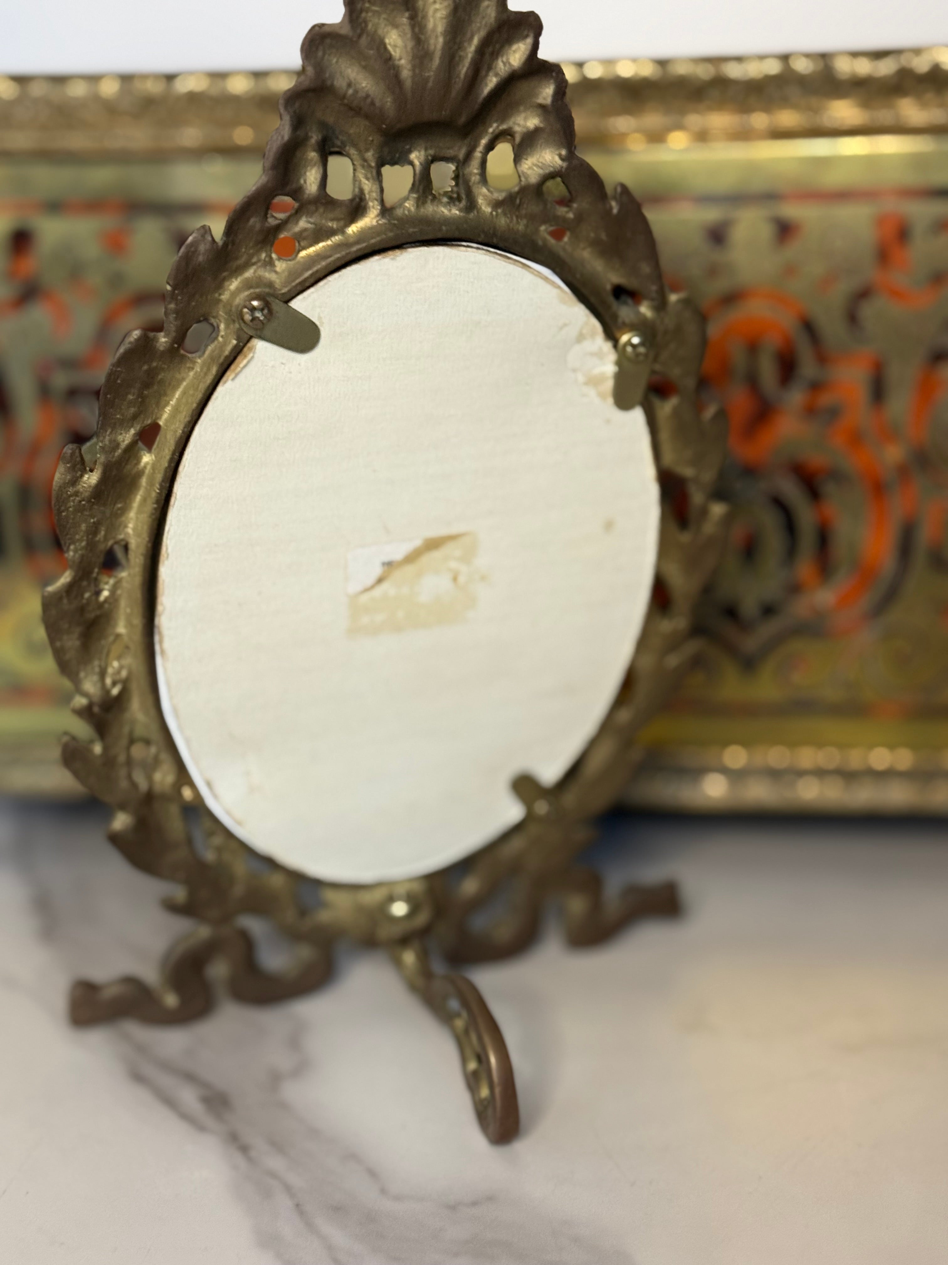 Victorian Cast Brass Picture Frame