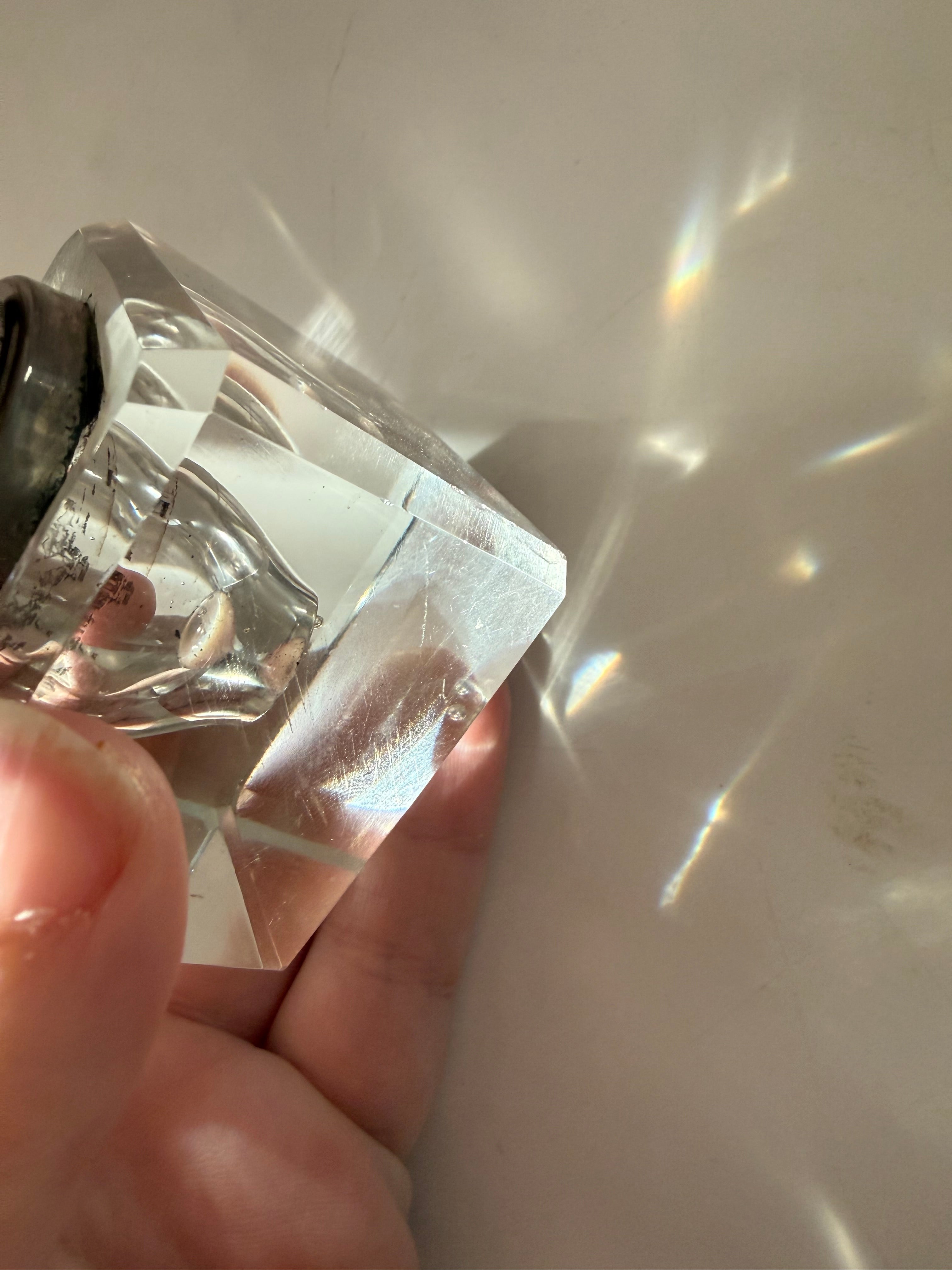 Antique Crystal Inkwell