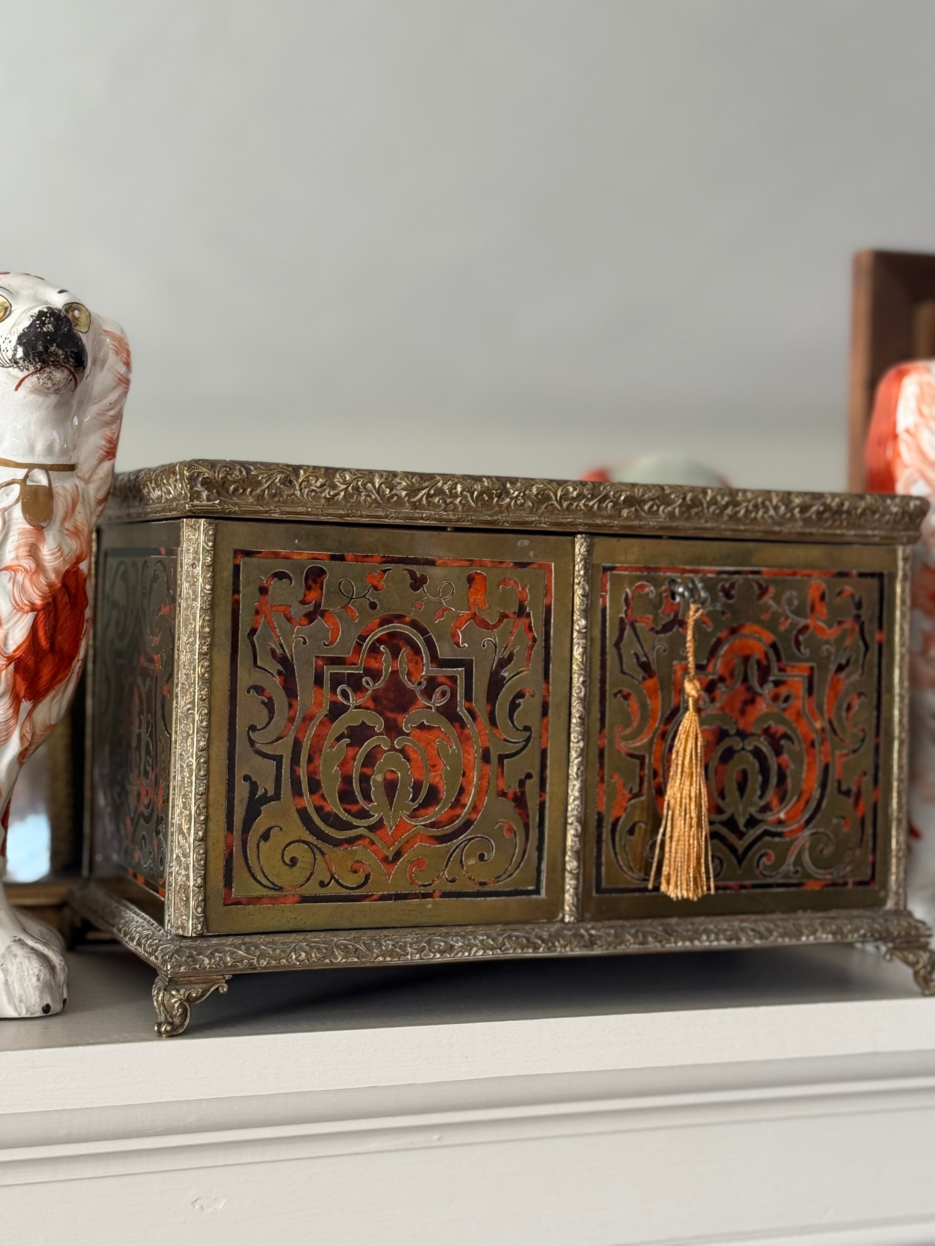 Antique Boulle Napoleon III Marquetry Box