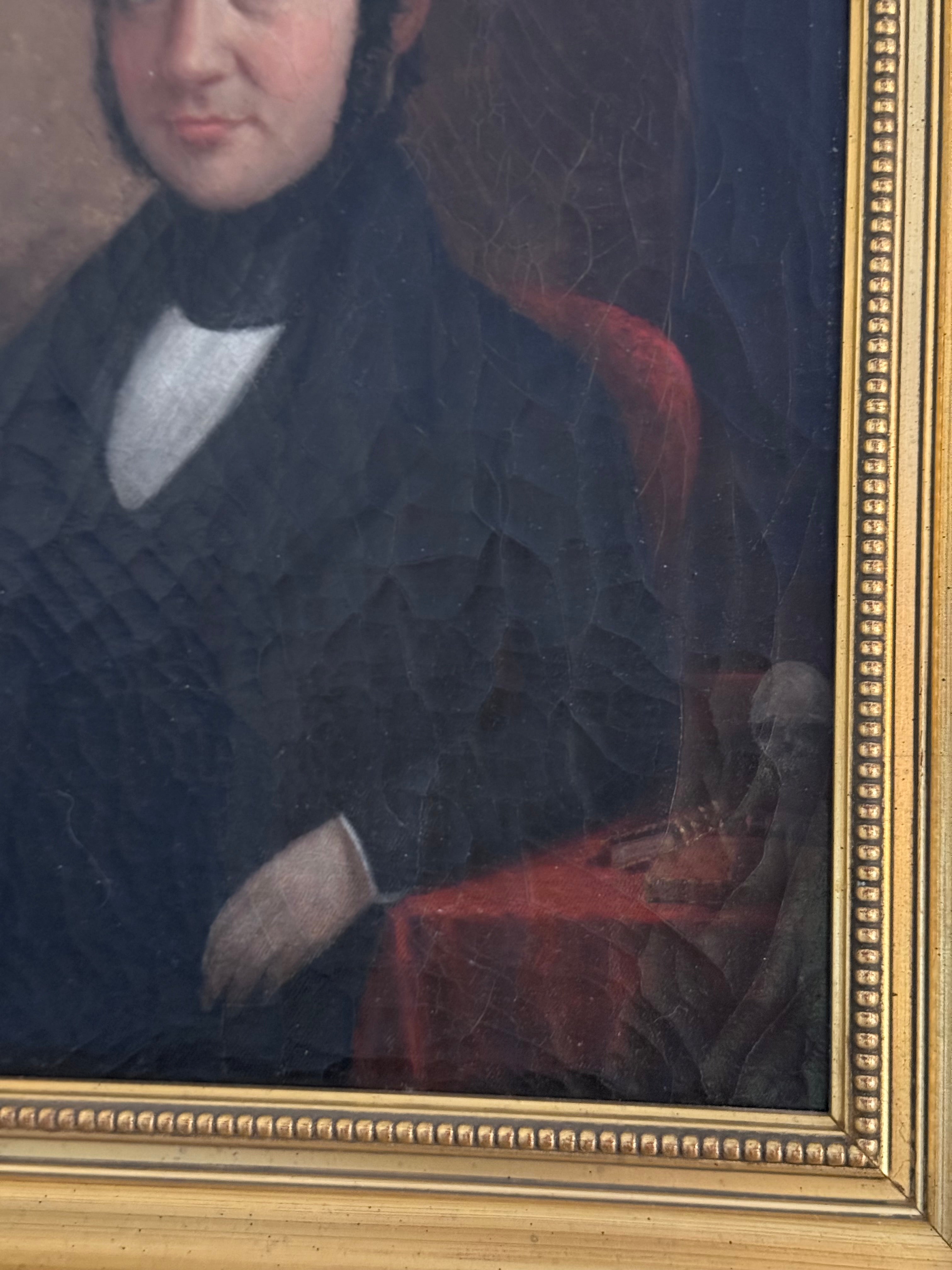 Mid-19th Century Portrait of a Gentleman with Anatomical Study Objects