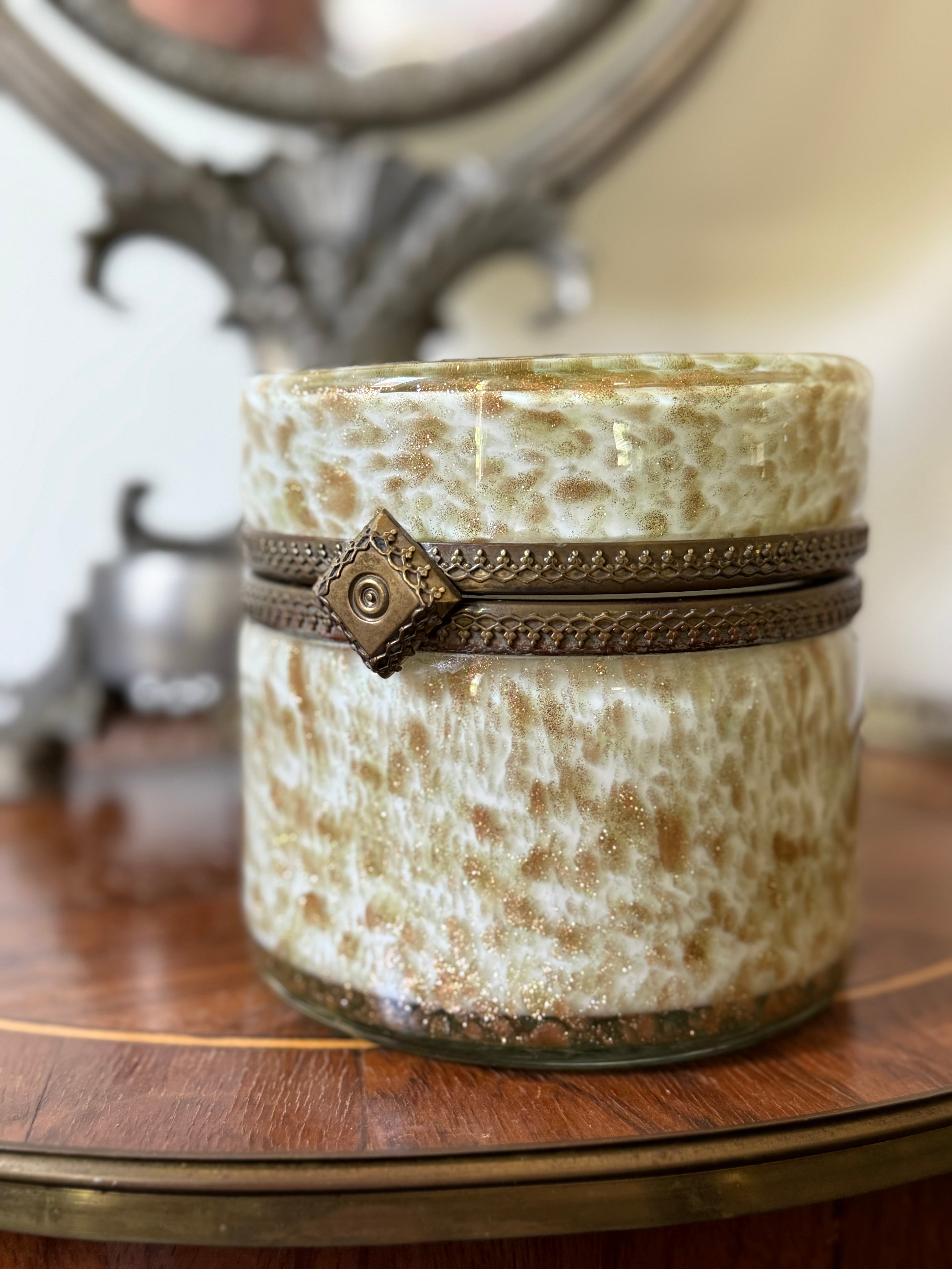 Mid-Century Murano Aventurine Casket Box