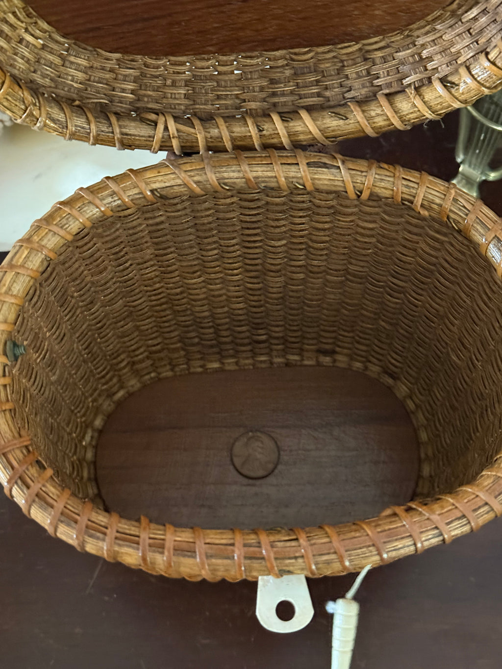 Vintage Farnum Nantucket Basket Purse