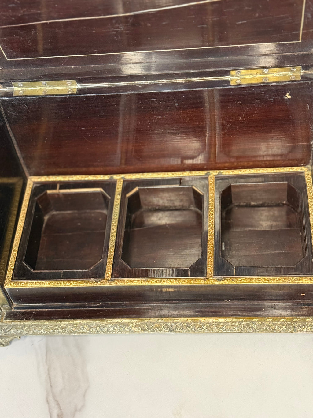 Antique Boulle Napoleon III Marquetry Box