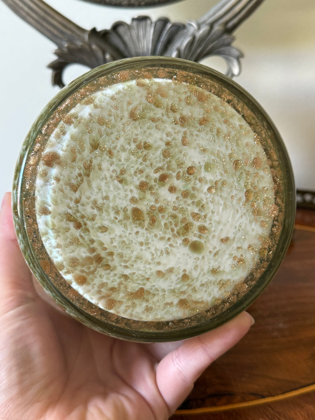 Mid-Century Murano Aventurine Casket Box