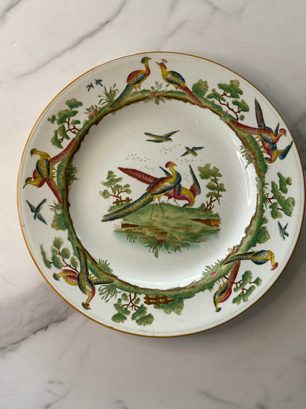 Wedgwood Blue Pheasant Plate