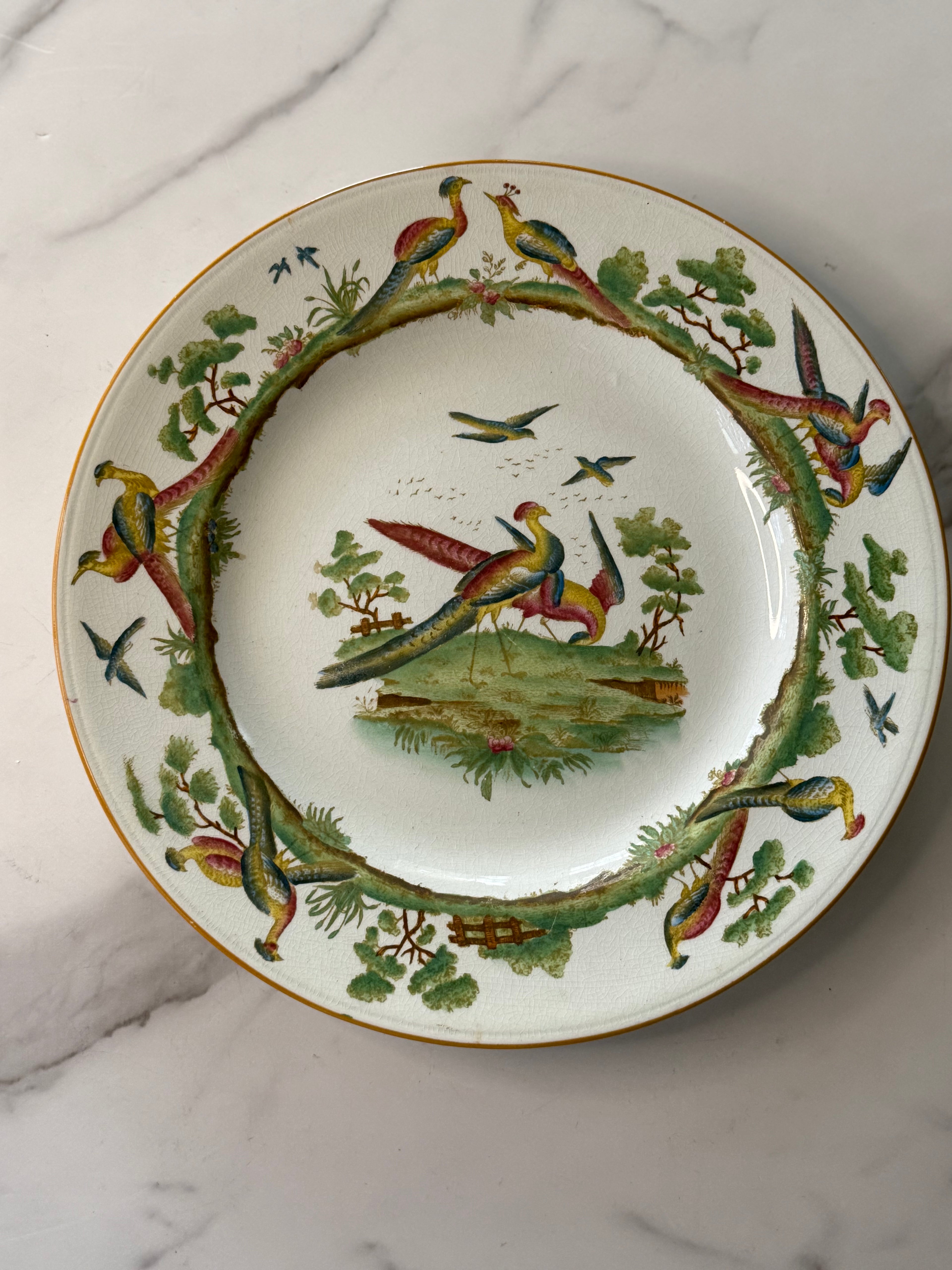 Wedgwood Blue Pheasant Plate