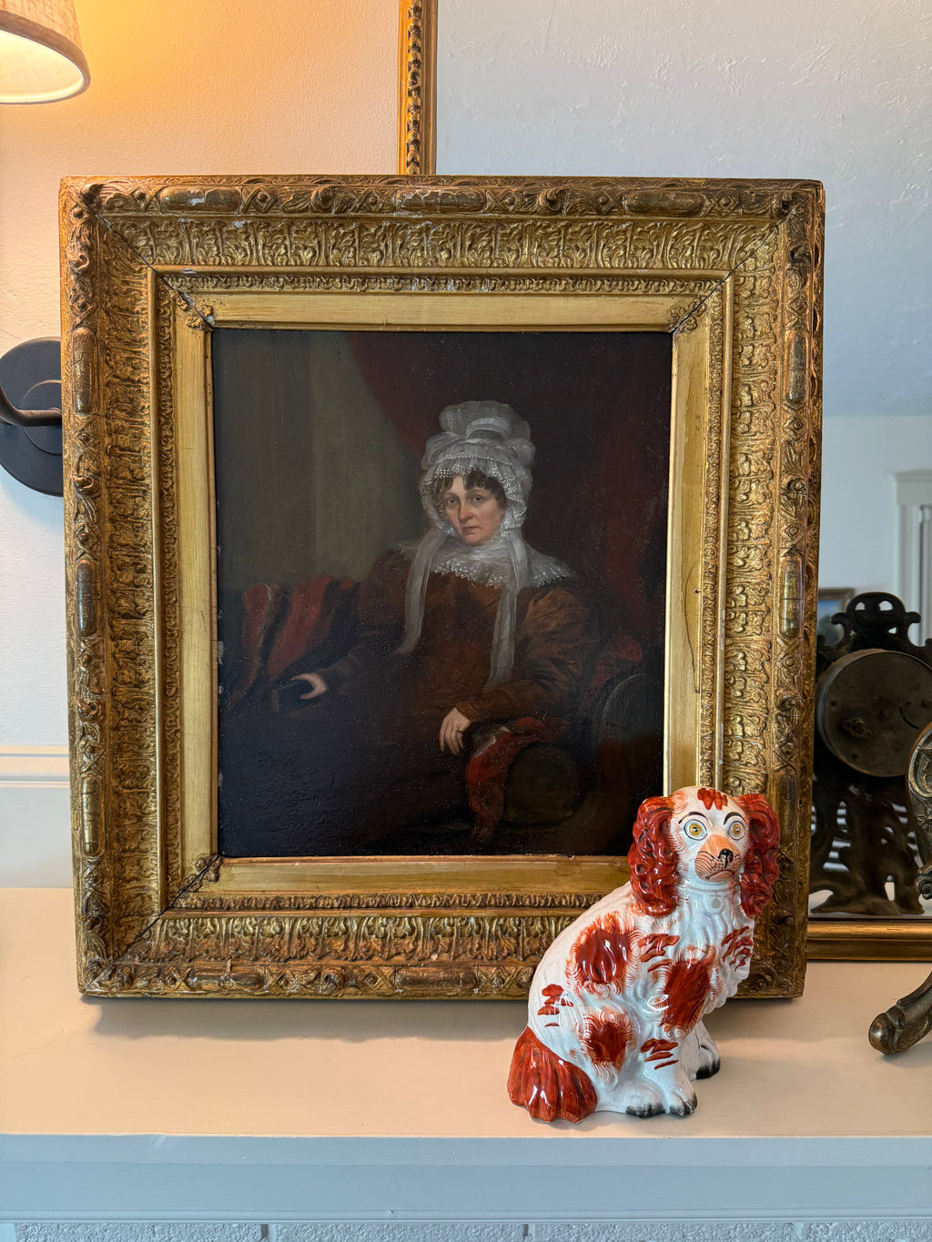 19th century Portrait of a Lady, Oil on Tin