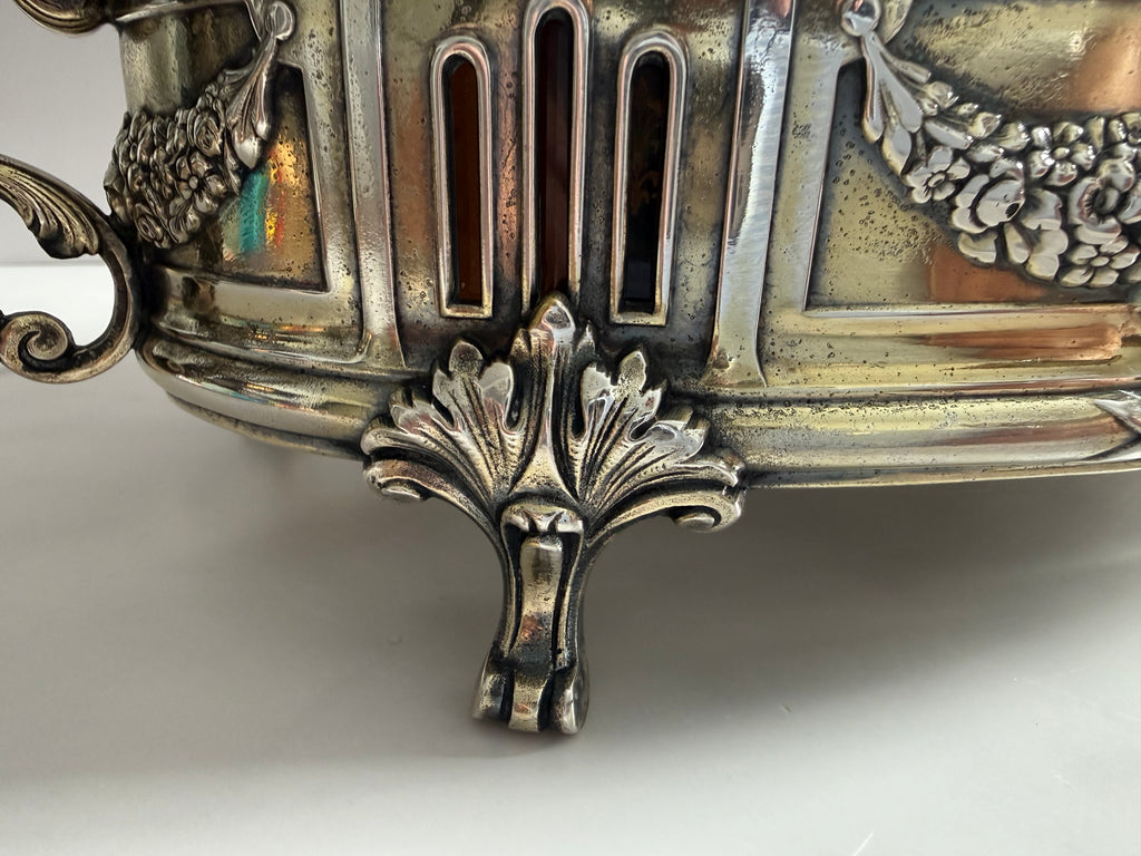 French Louis XVI–Style Silver-Plated Centerpiecee