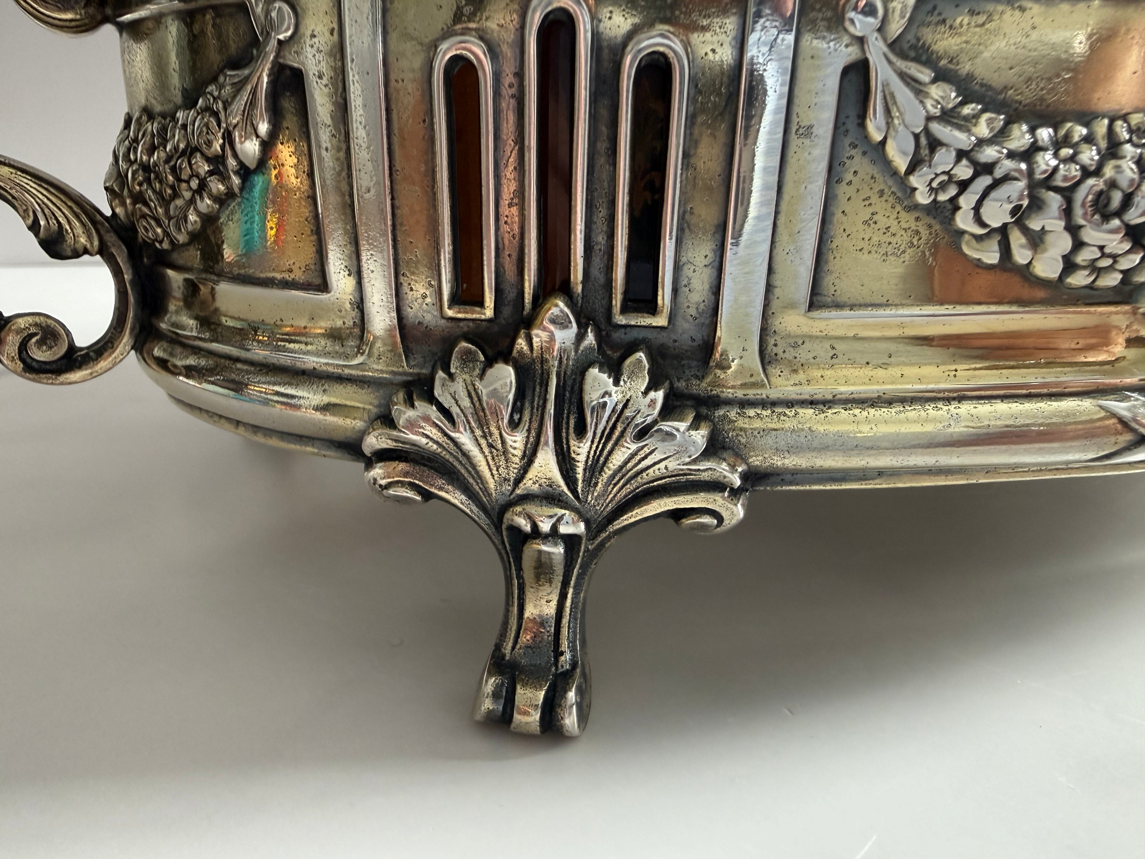 French Louis XVI–Style Silver-Plated Centerpiecee