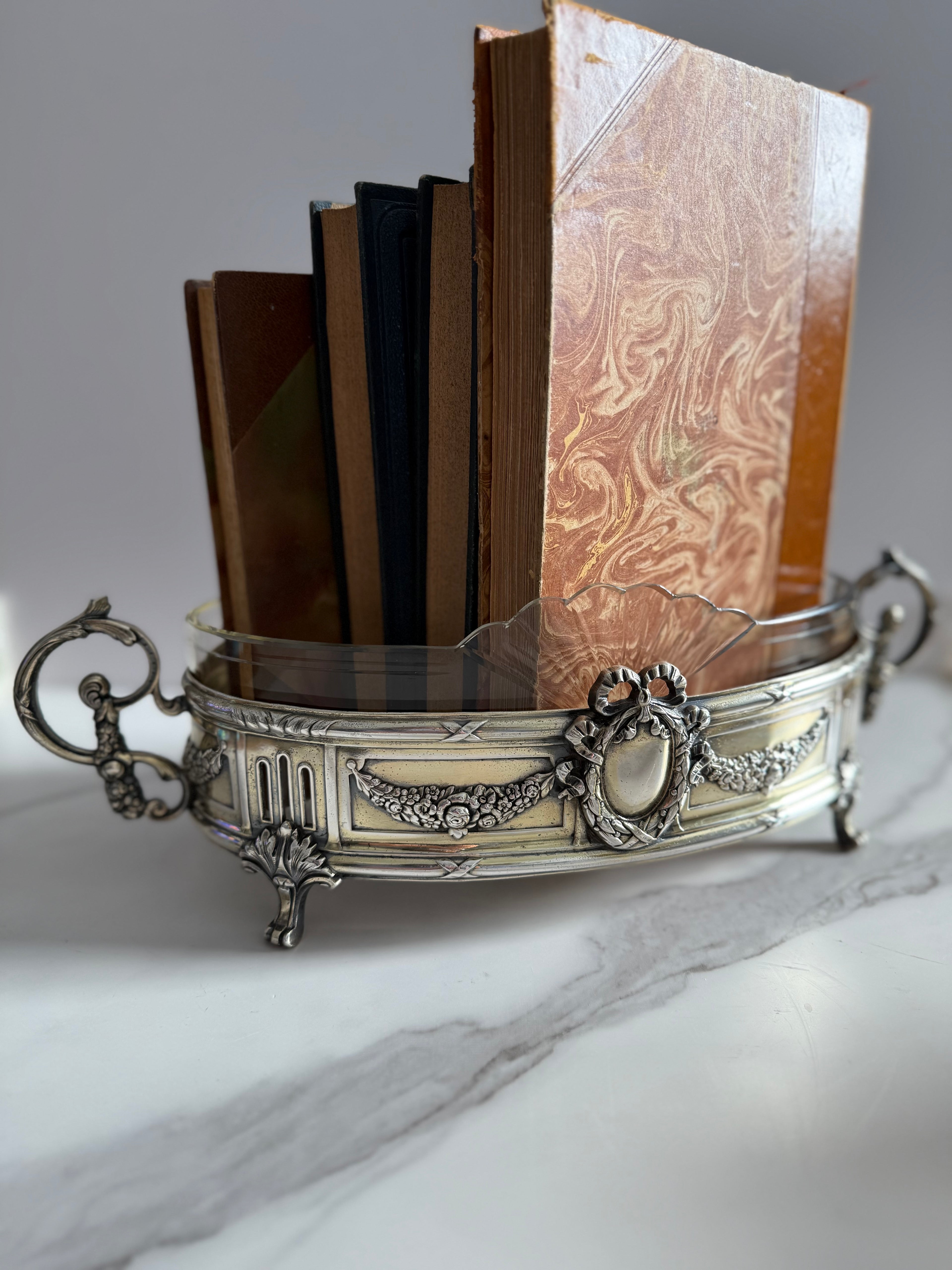 French Louis XVI–Style Silver-Plated Centerpiecee