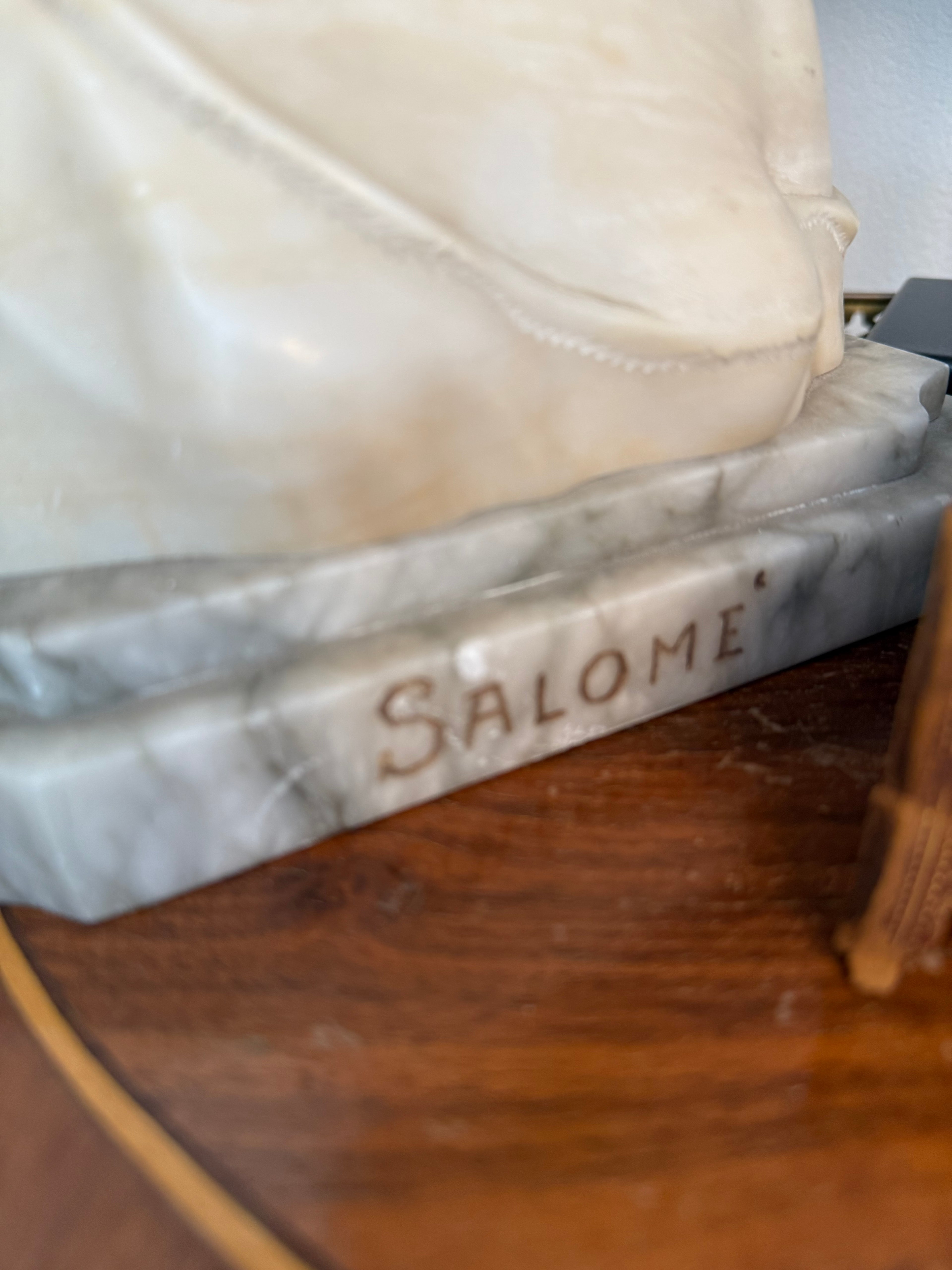 Art Deco Alabaster Bust of Salome