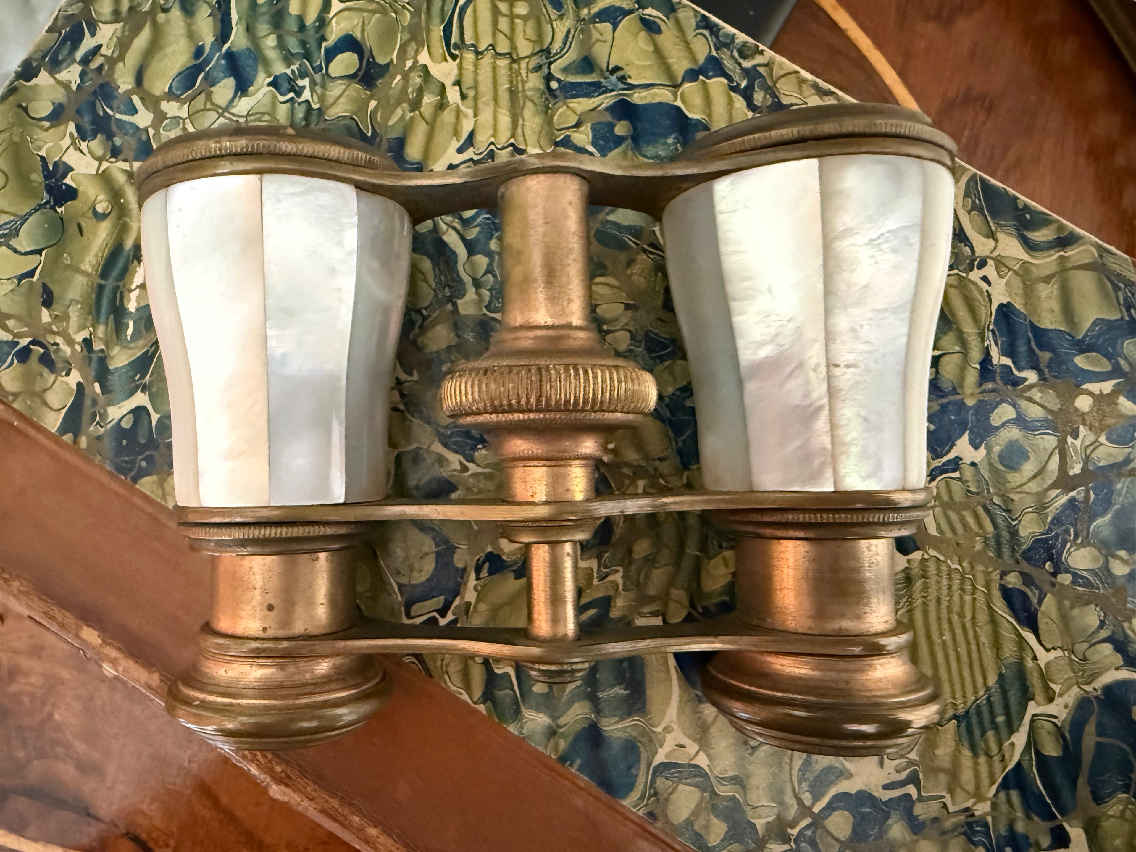 Vintage La Dauphine Mother of Pearl Opera Glasses