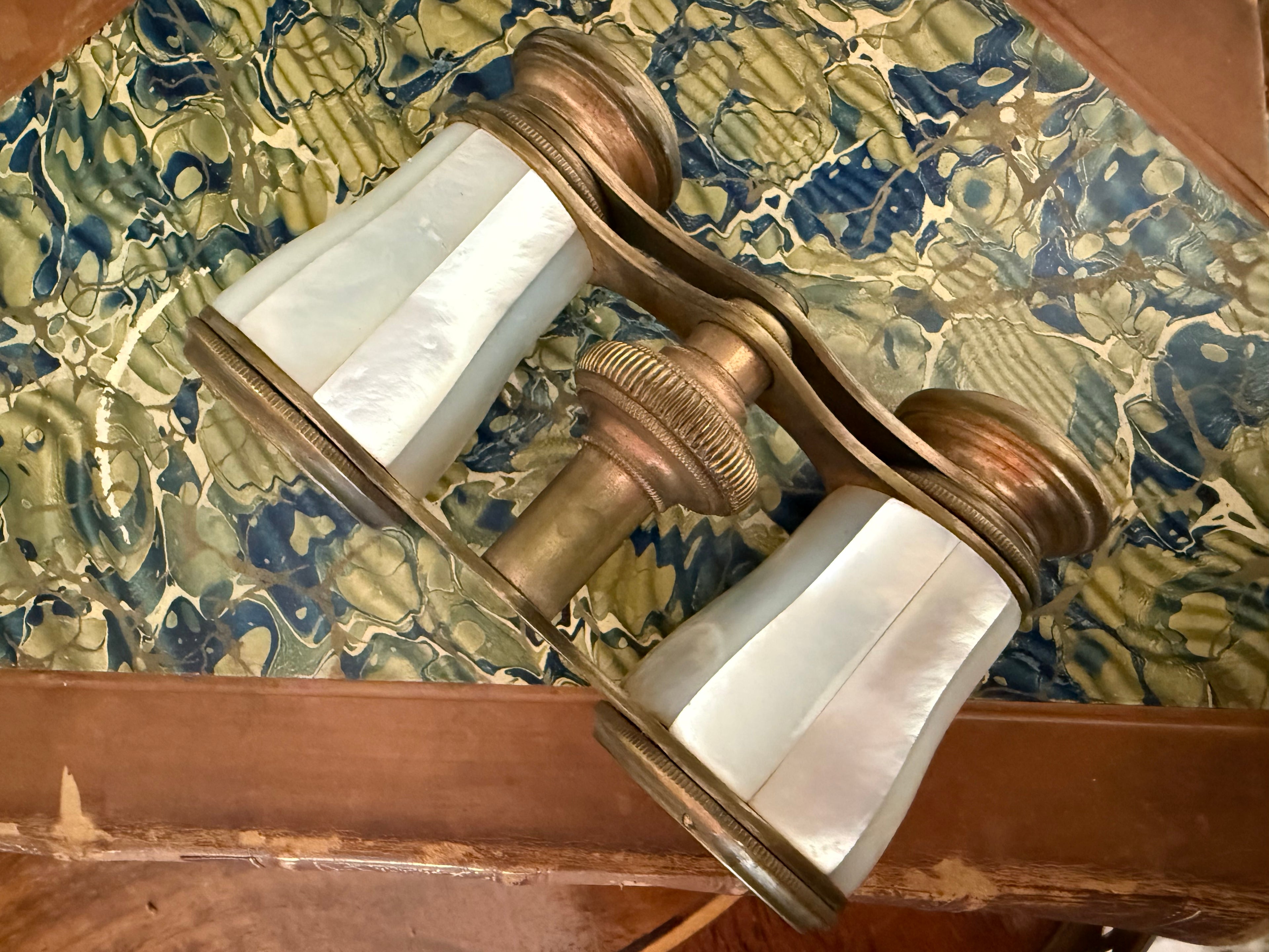 Vintage La Dauphine Mother of Pearl Opera Glasses