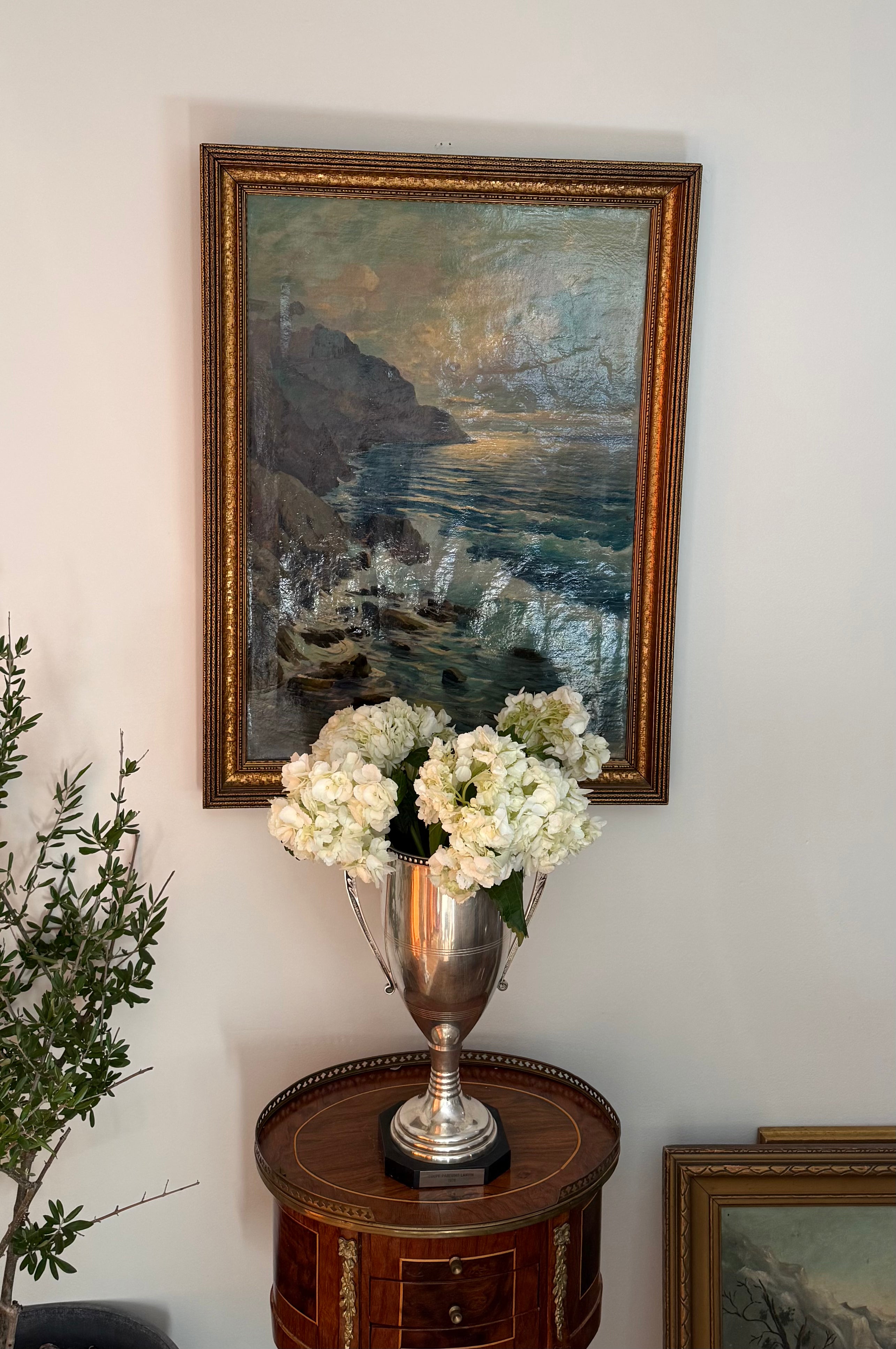 Vintage 1976 Lanvin Parfums Silver Plated Presentation Trophy