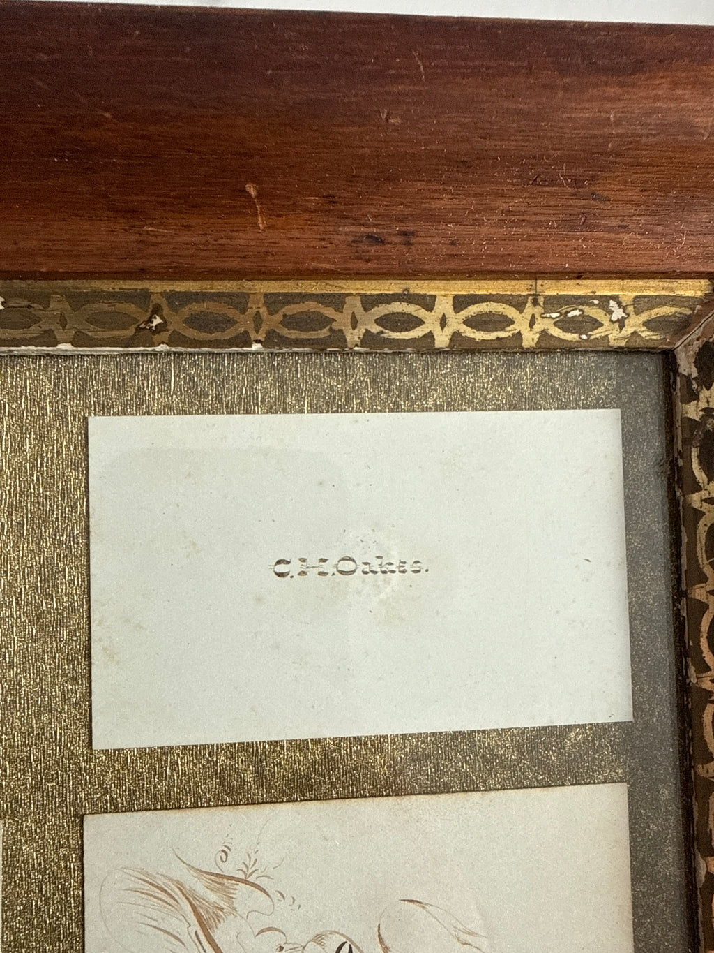 Late 19th century engraver’s calling card sample display