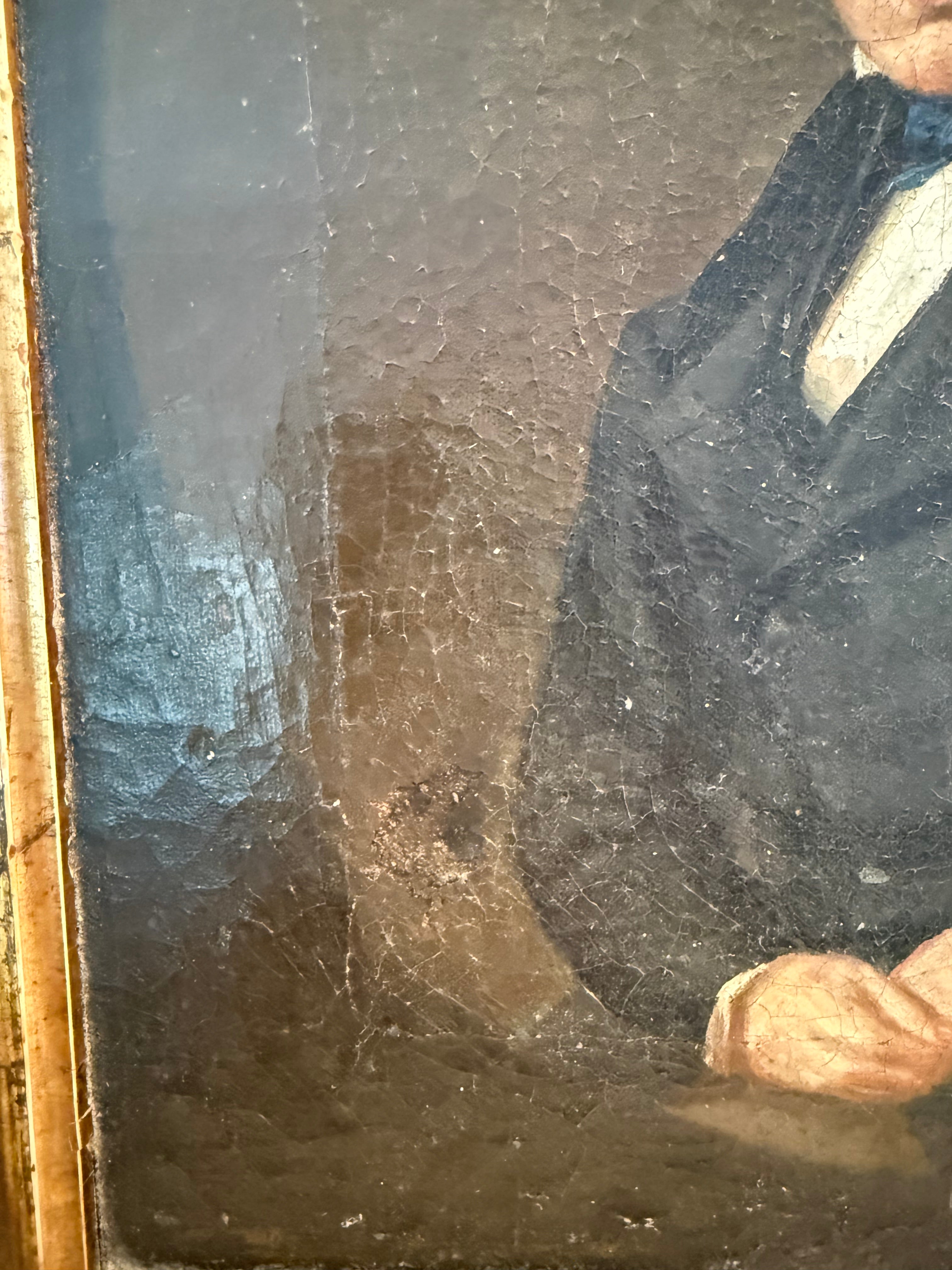 19th Century Victorian Gentleman, Oil on Canvas