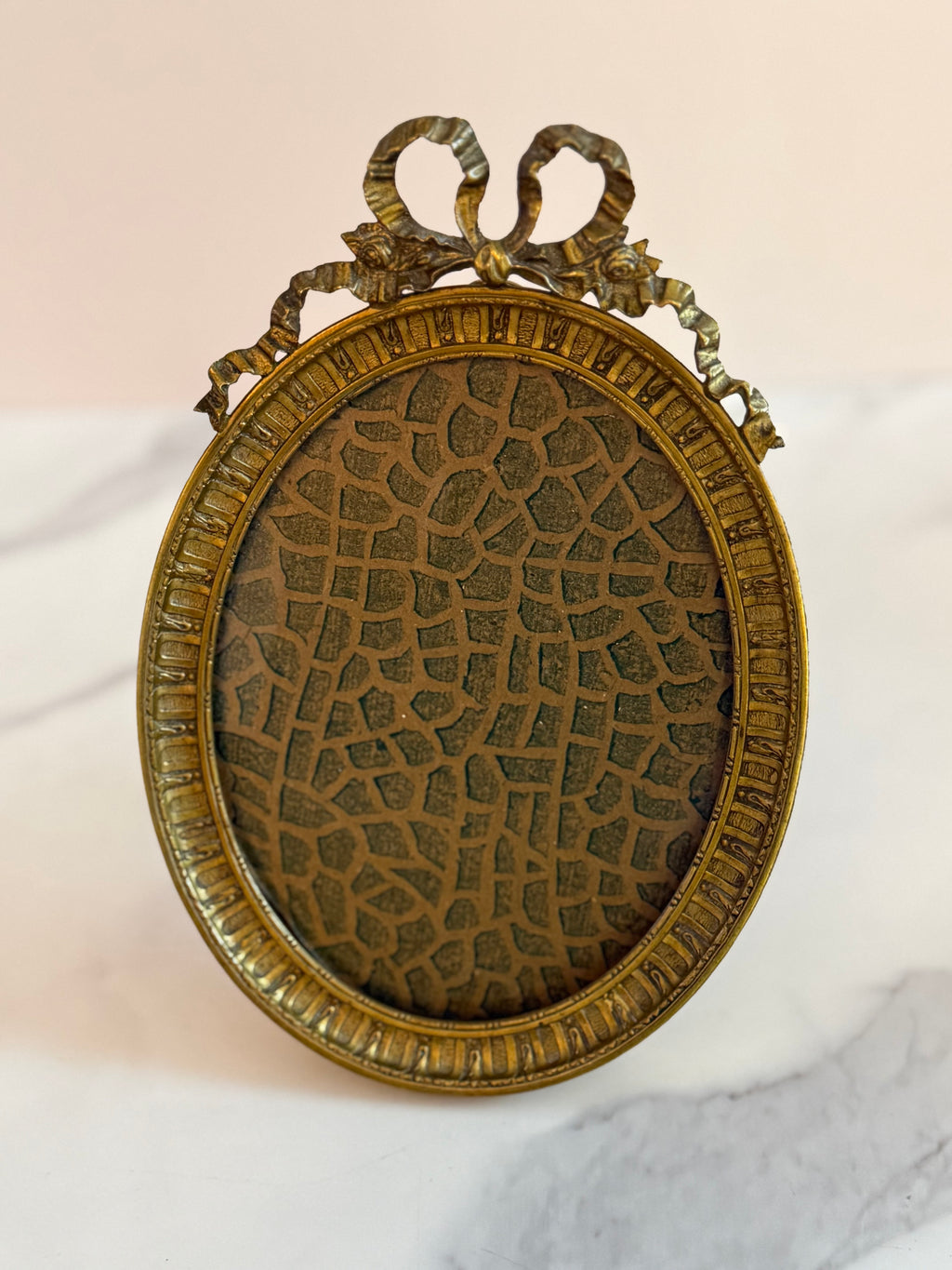 French Louis XVI Revival Brass Frame