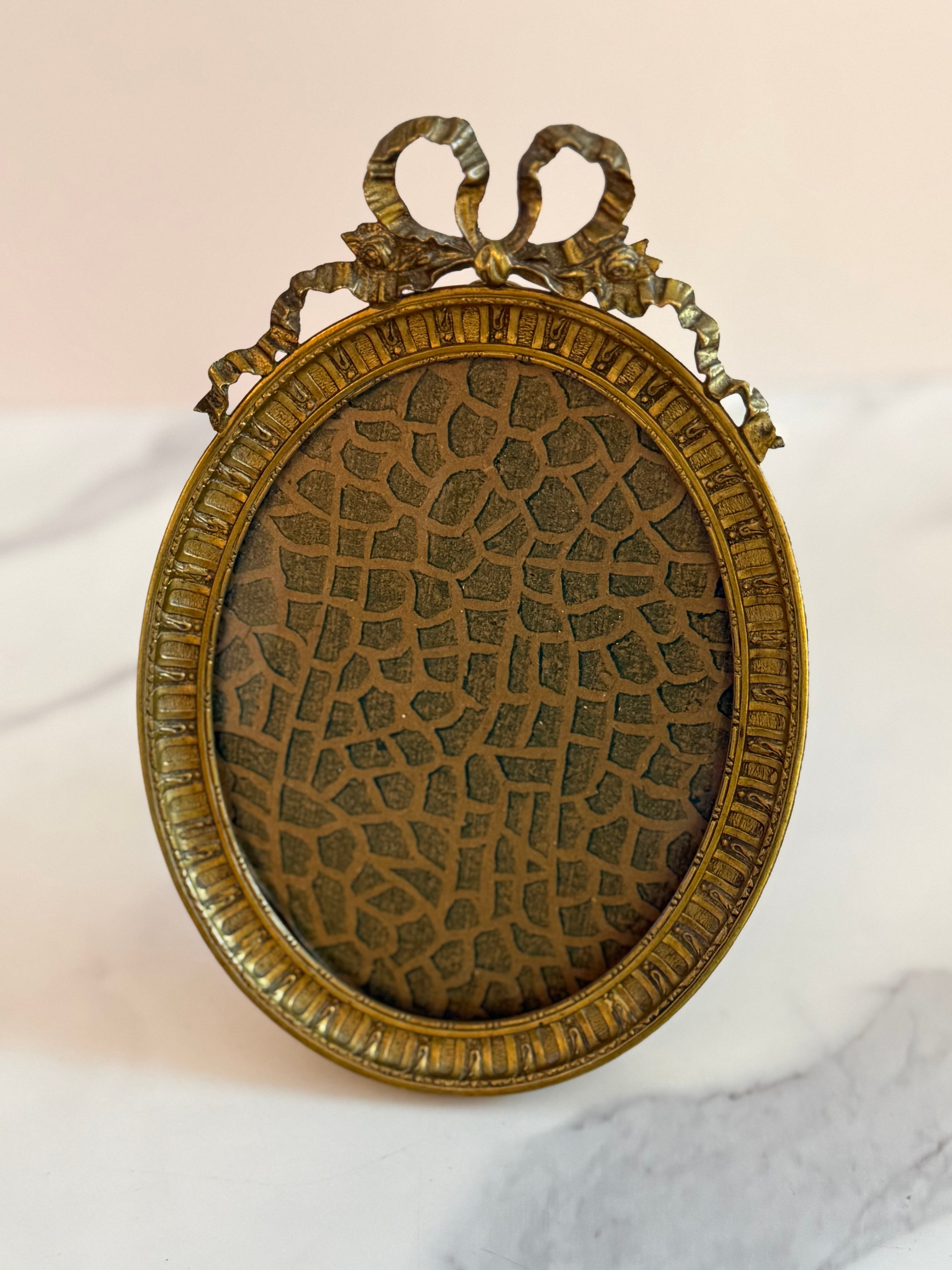 French Louis XVI Revival Brass Frame