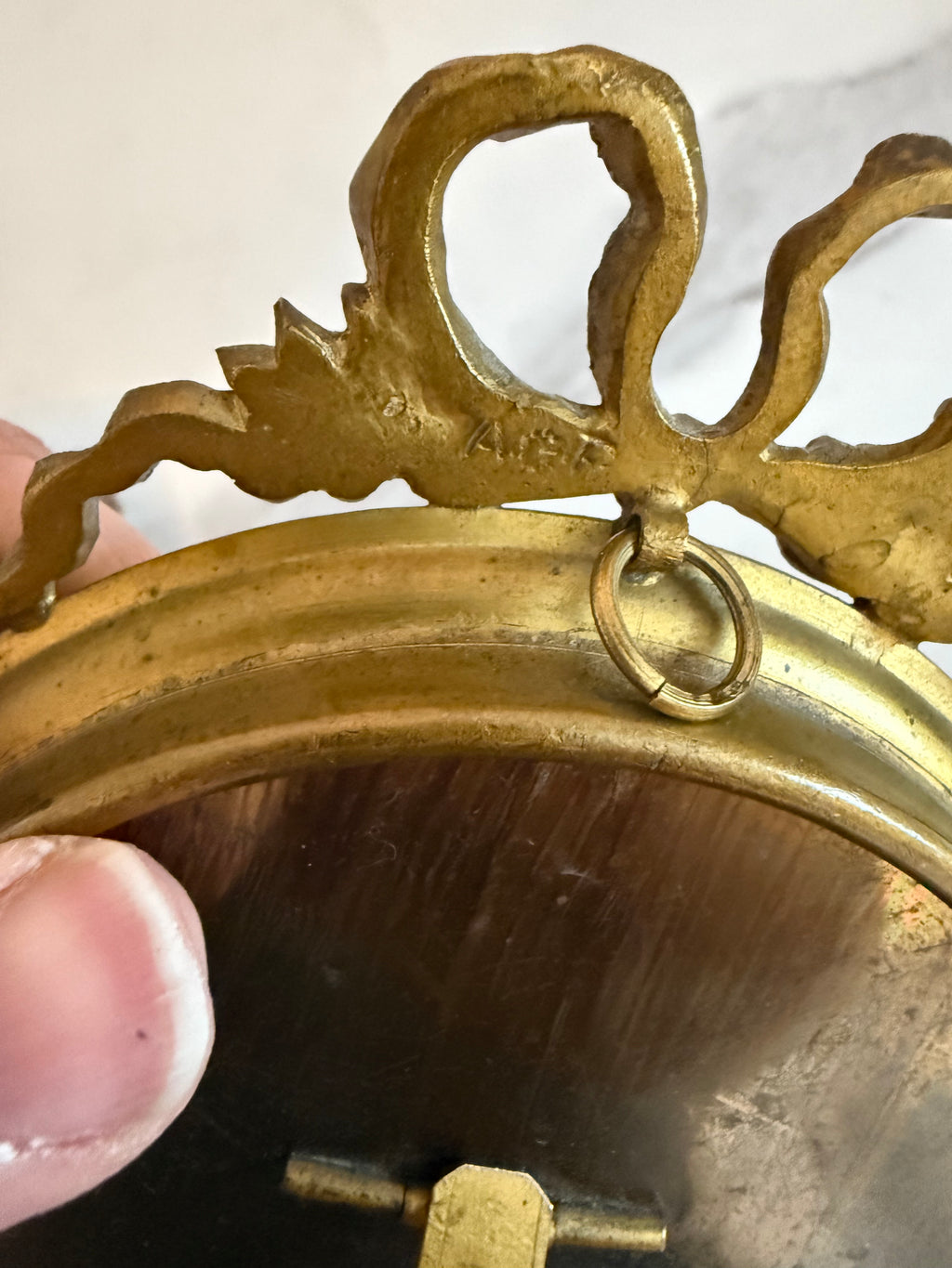 French Louis XVI Revival Brass Frame