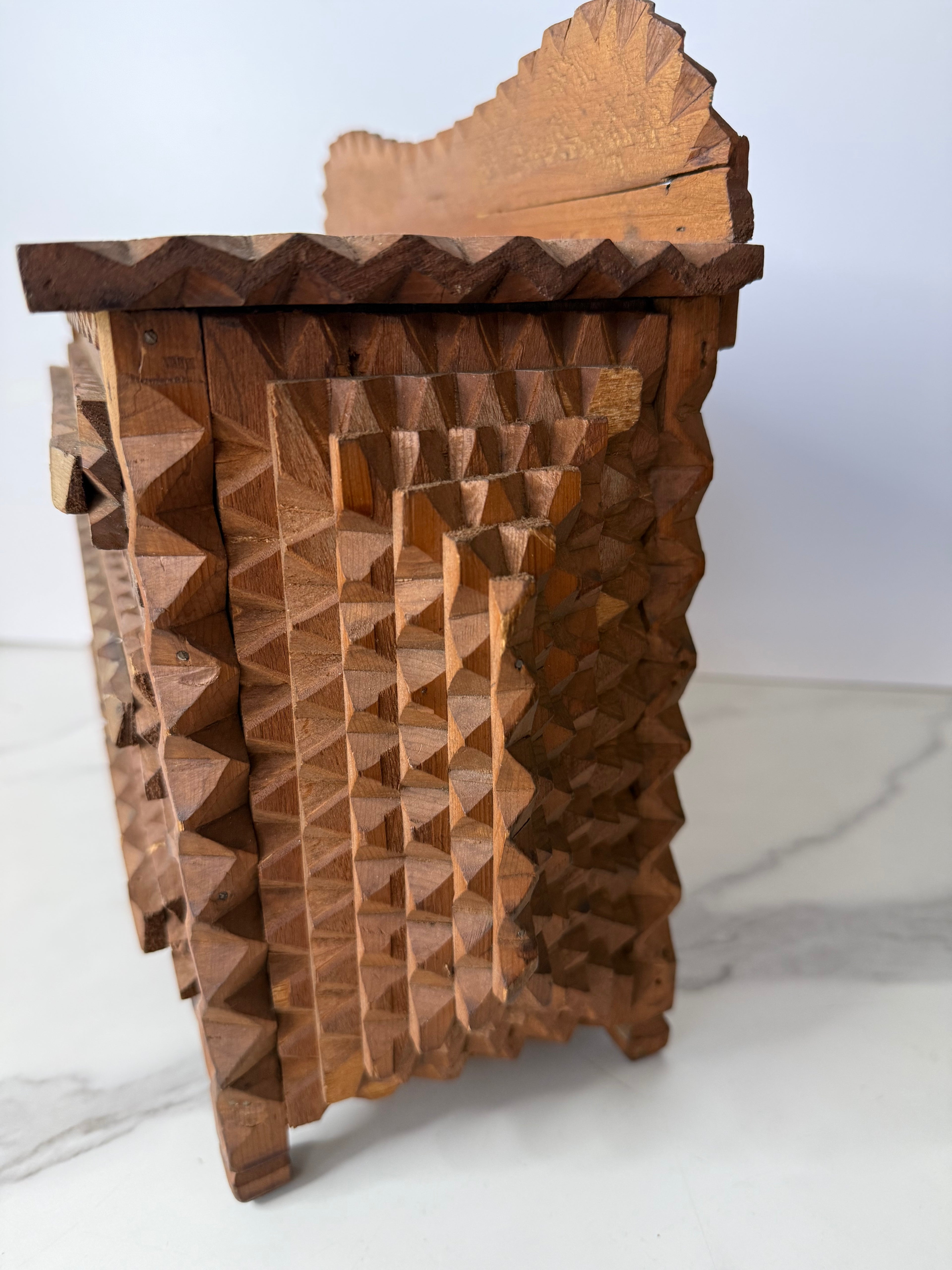Tramp Art Miniature Chest of Drawers