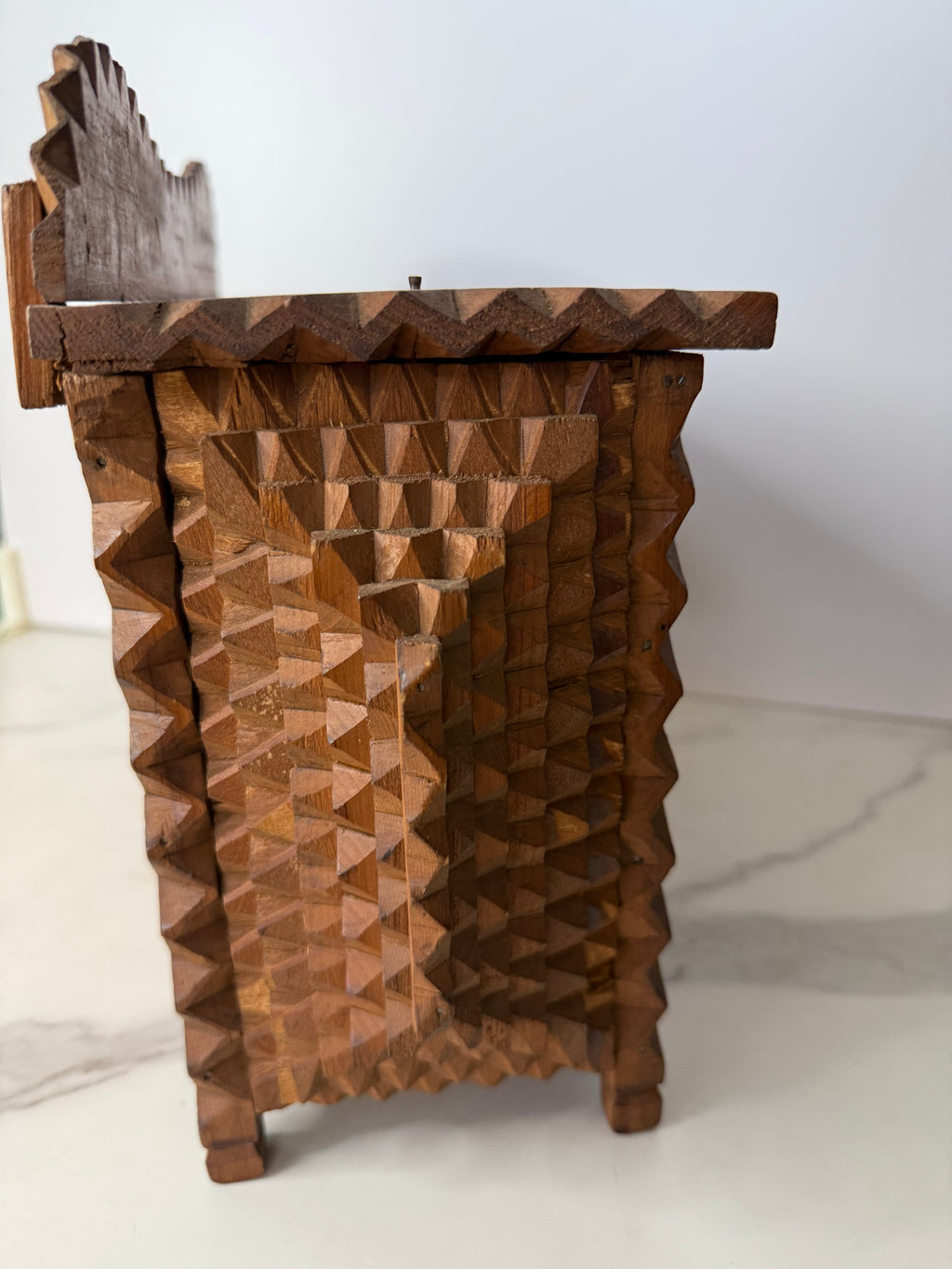 Tramp Art Miniature Chest of Drawers