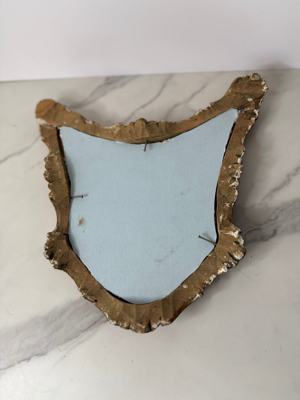 Pair of Antique Giltwood Mirrored Plateaus