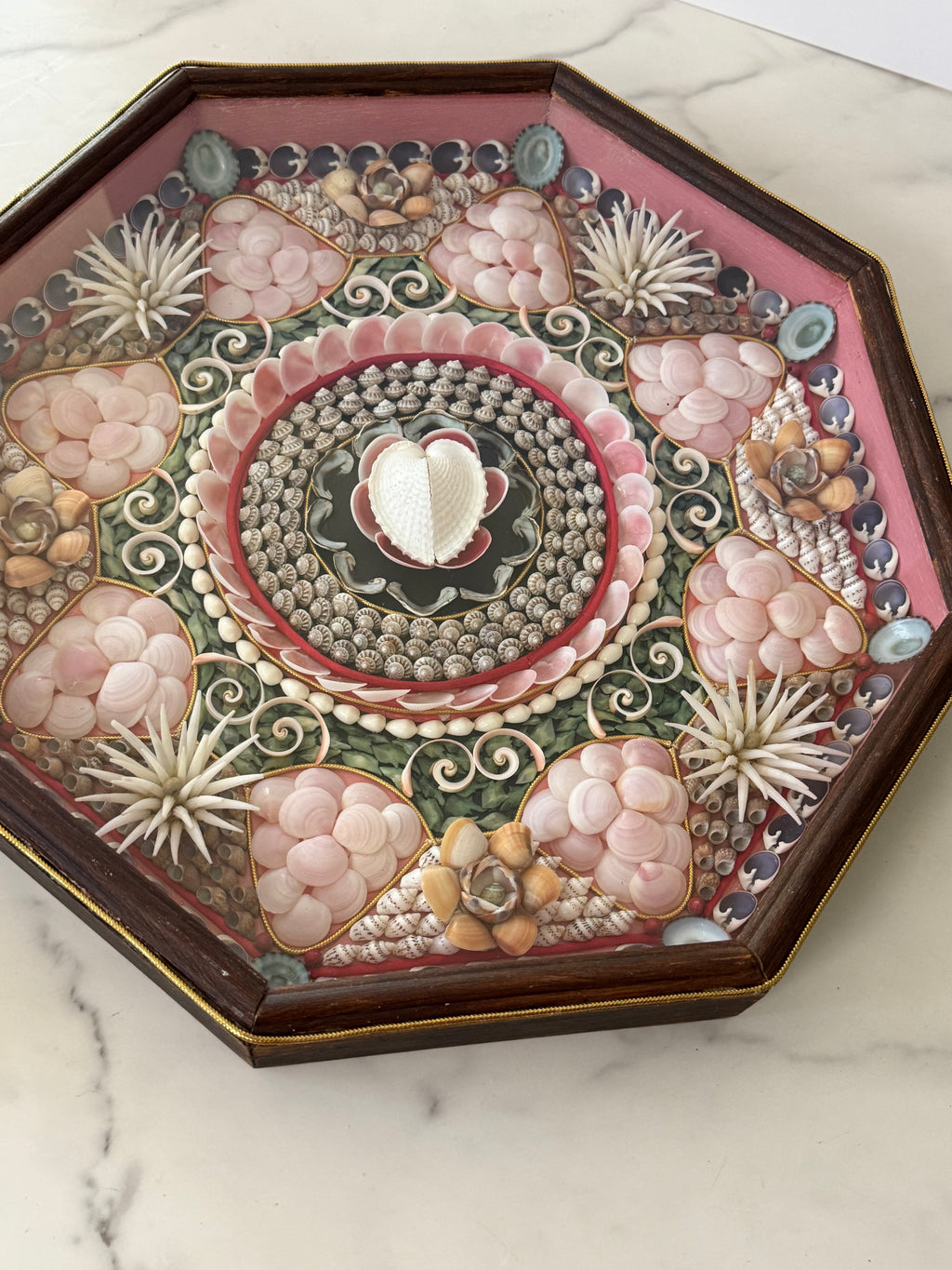Vintage Richard Lee Signed Sailor's Valentine 1987